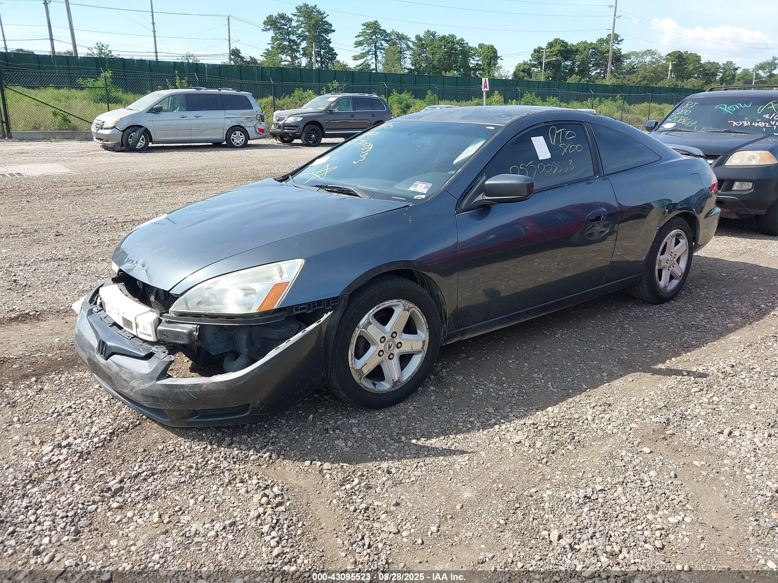 2003 Honda Accord 2.4 Lx Dark Blue vin: 1HGCM71203A035714