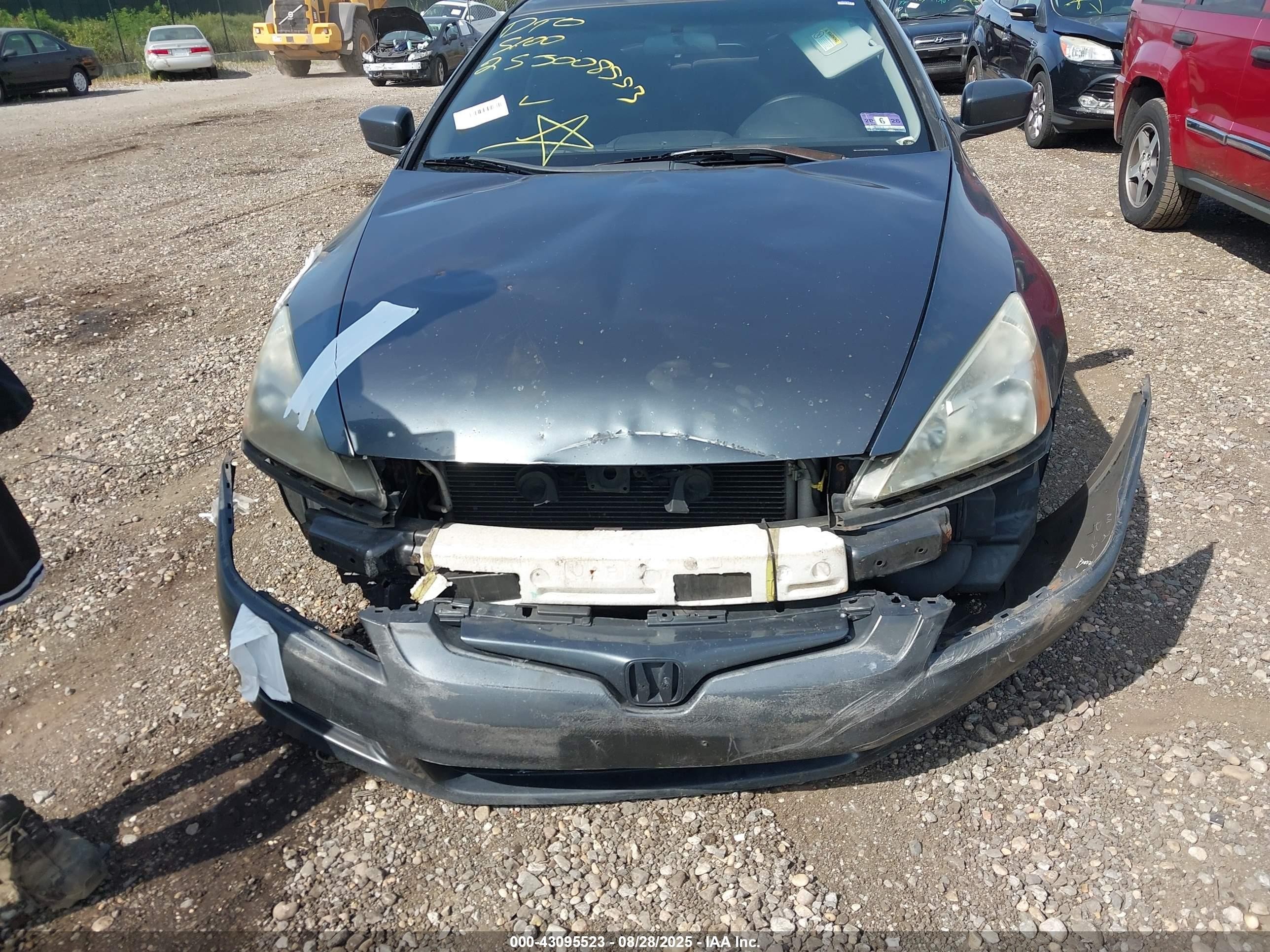 2003 Honda Accord 2.4 Lx Dark Blue vin: 1HGCM71203A035714