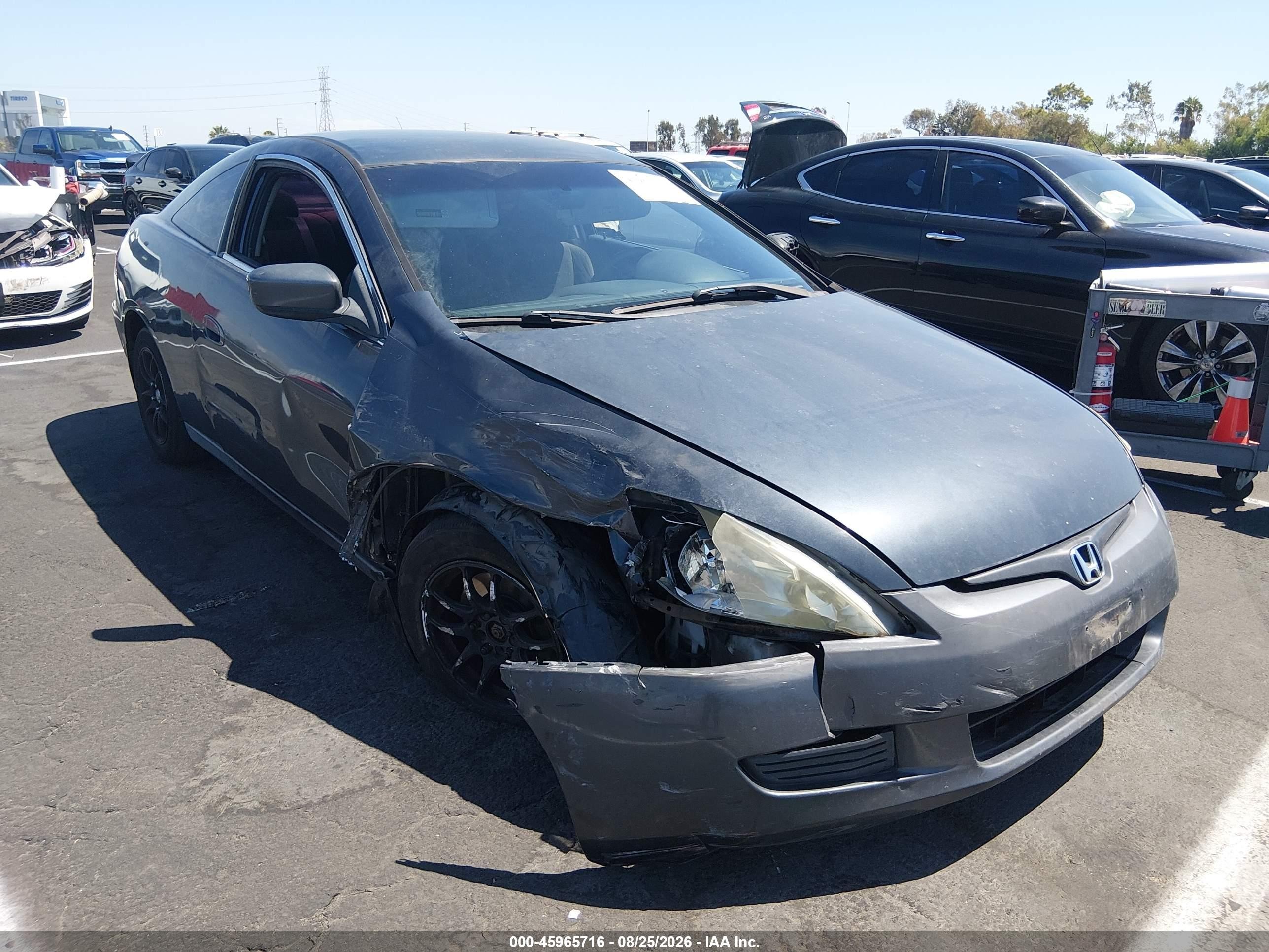 2004 Honda Accord 2.4 Lx Серый vin: 1HGCM71284A016703