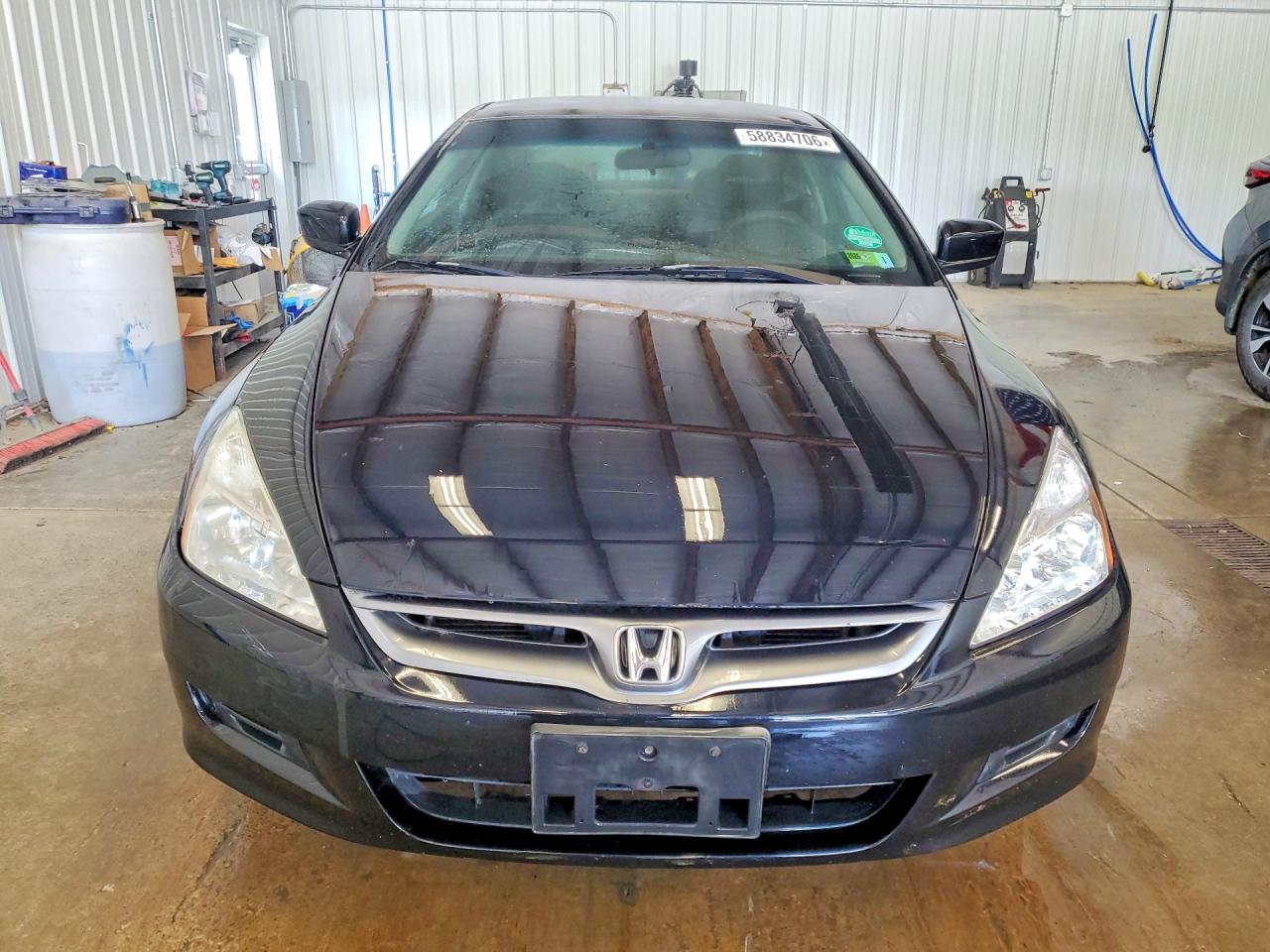 2007 Honda Accord Lx Black vin: 1HGCM71307A000380