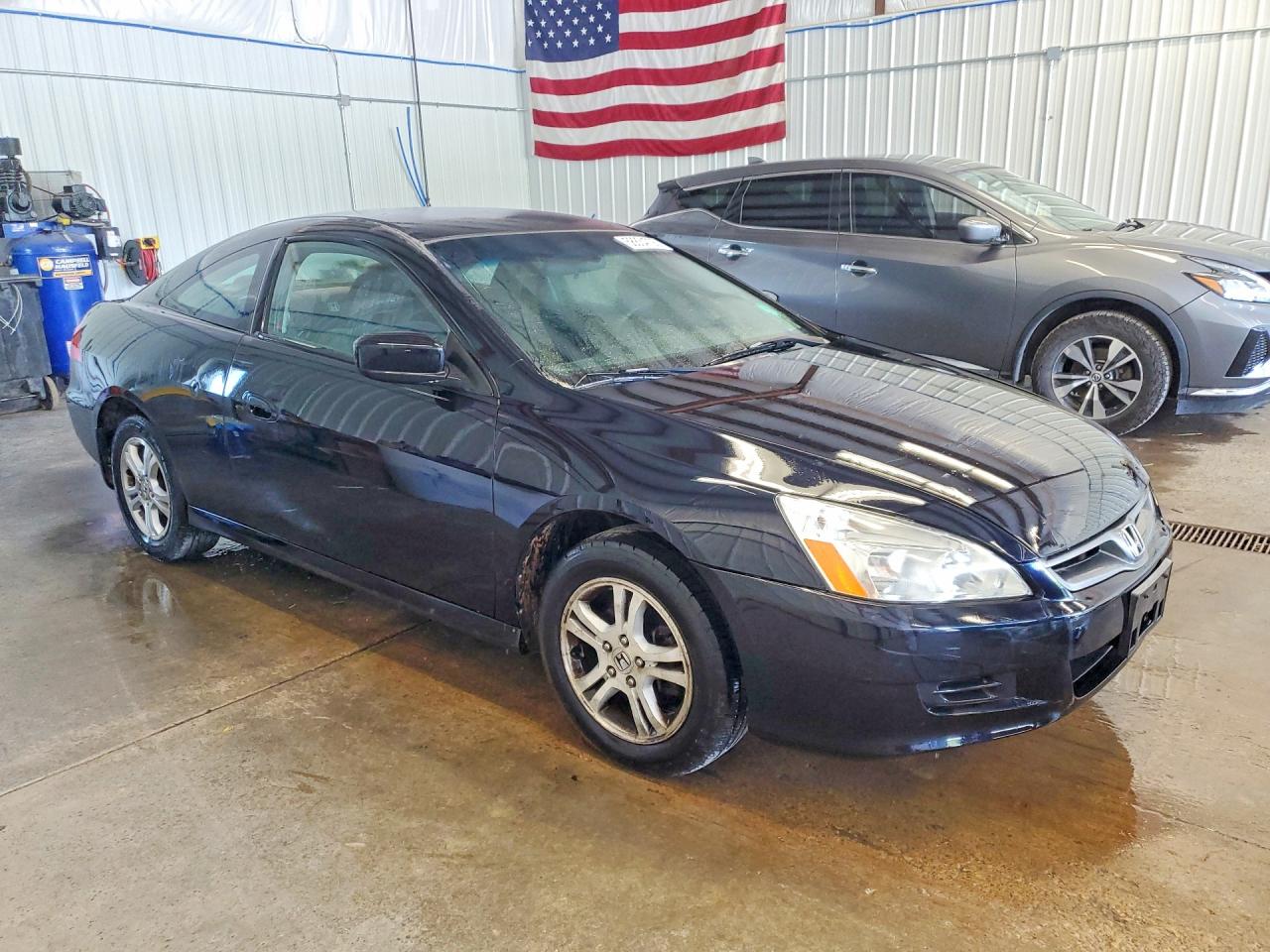 2007 Honda Accord Lx Black vin: 1HGCM71307A000380