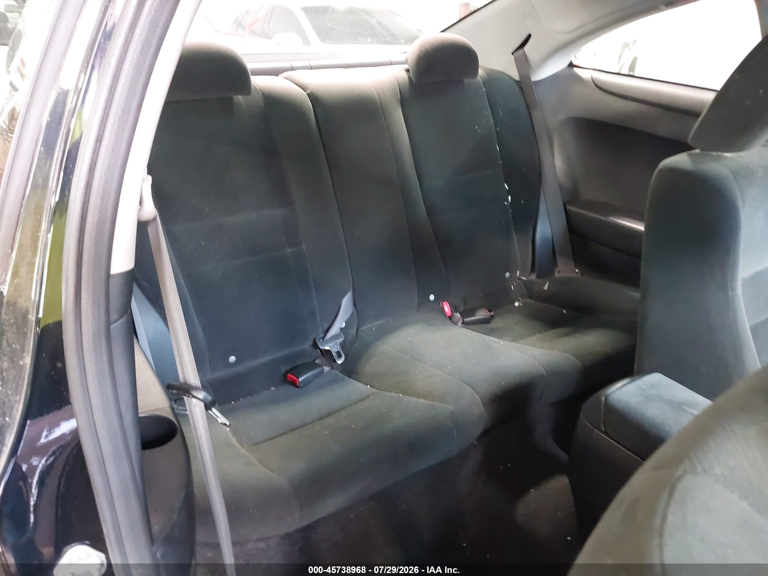 2007 Honda Accord 2.4 Lx Black vin: 1HGCM71307A007233
