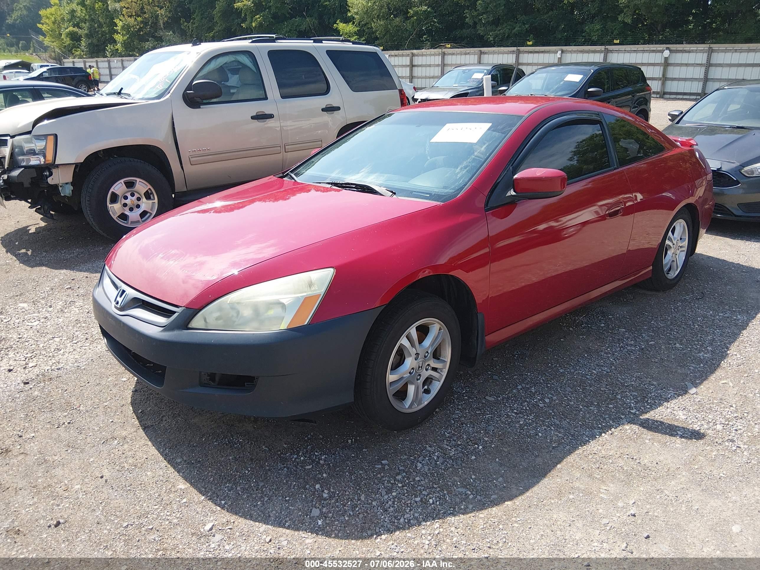 2007 Honda Accord 2.4 Lx Красный vin: 1HGCM71327A002292