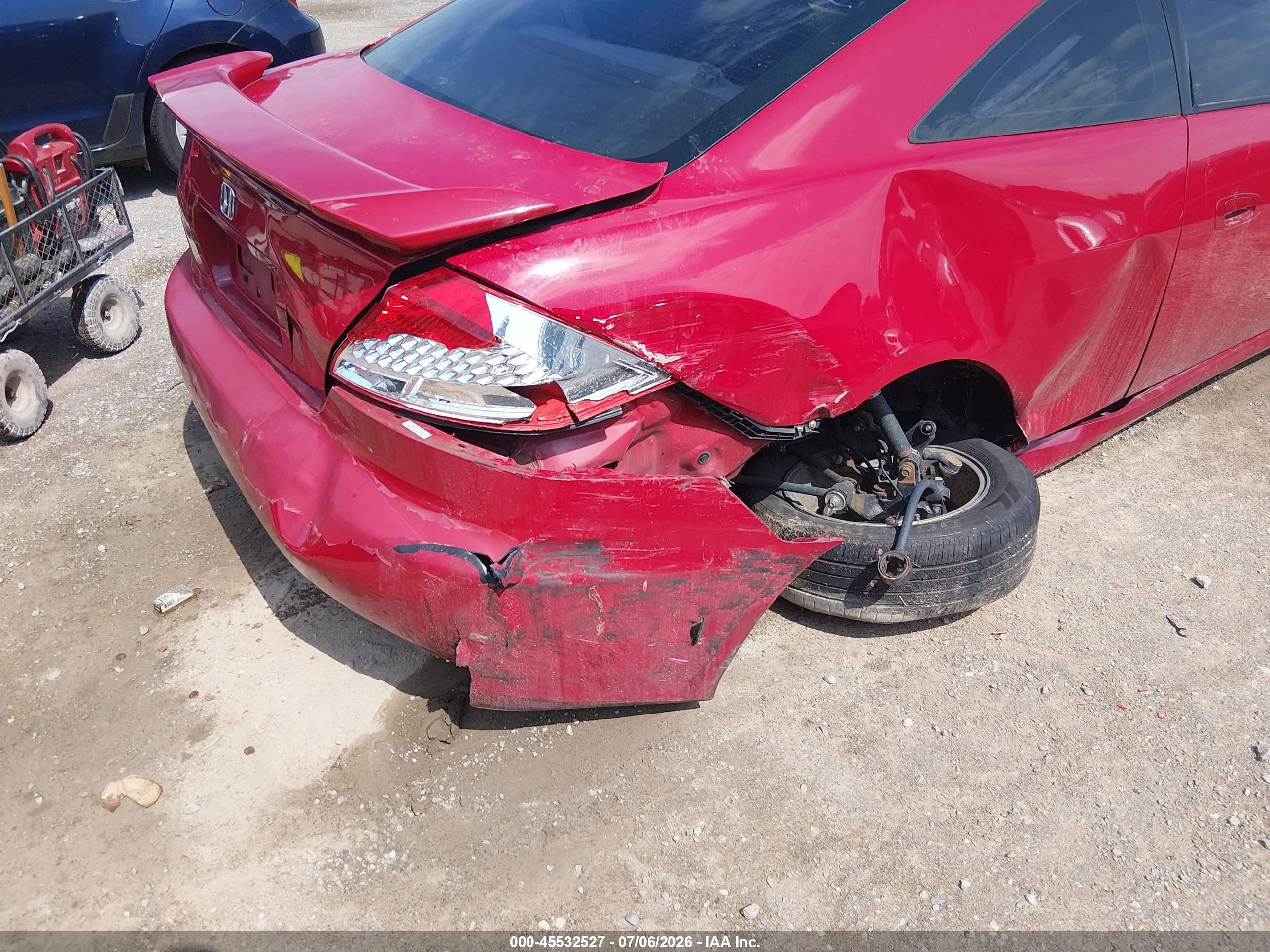 2007 Honda Accord 2.4 Lx Красный vin: 1HGCM71327A002292