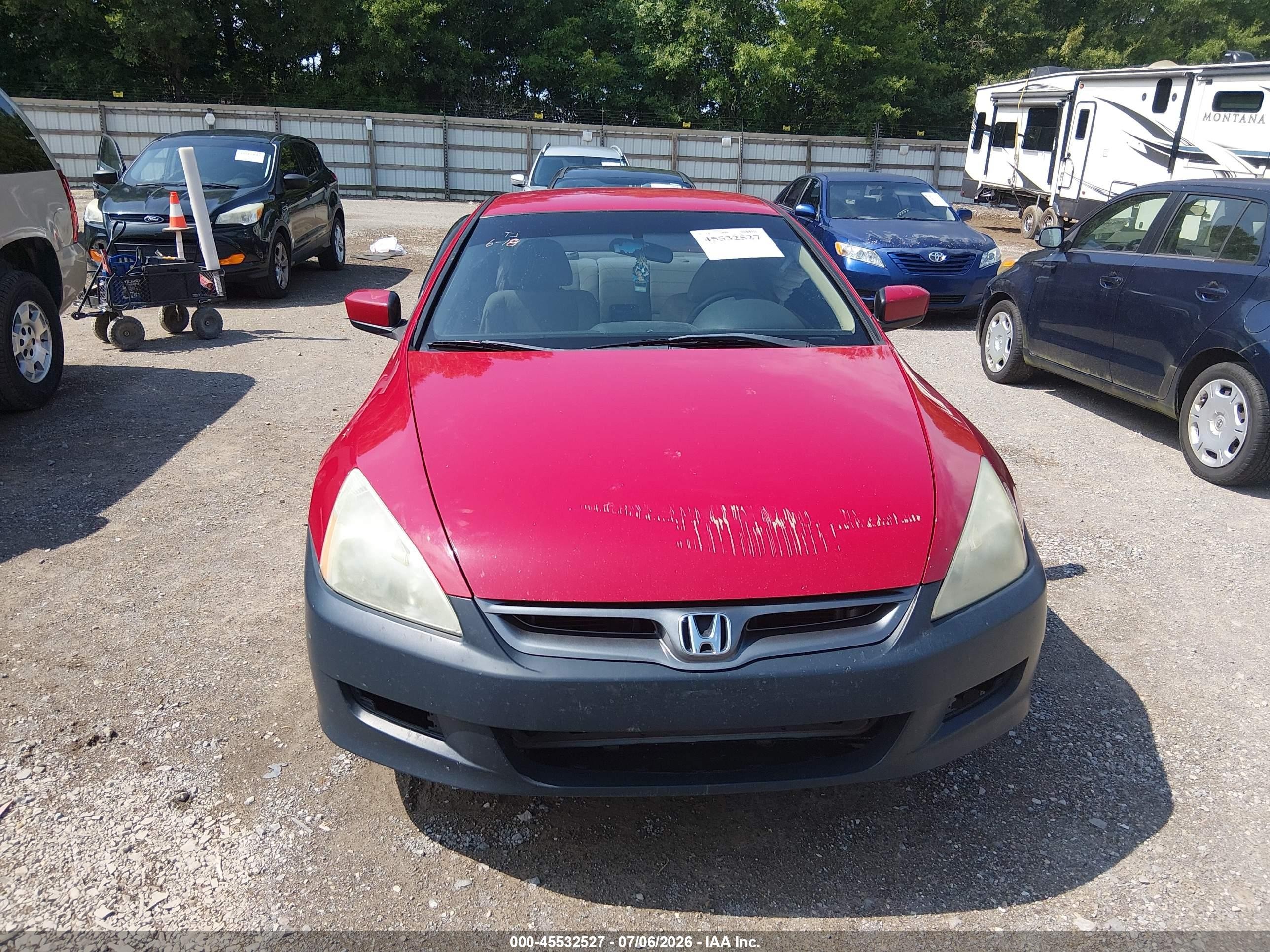 2007 Honda Accord 2.4 Lx Красный vin: 1HGCM71327A002292