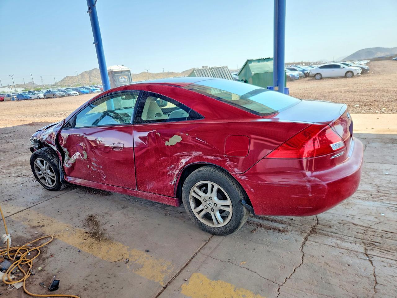 2007 Honda Accord Lx Красный vin: 1HGCM71367A009486