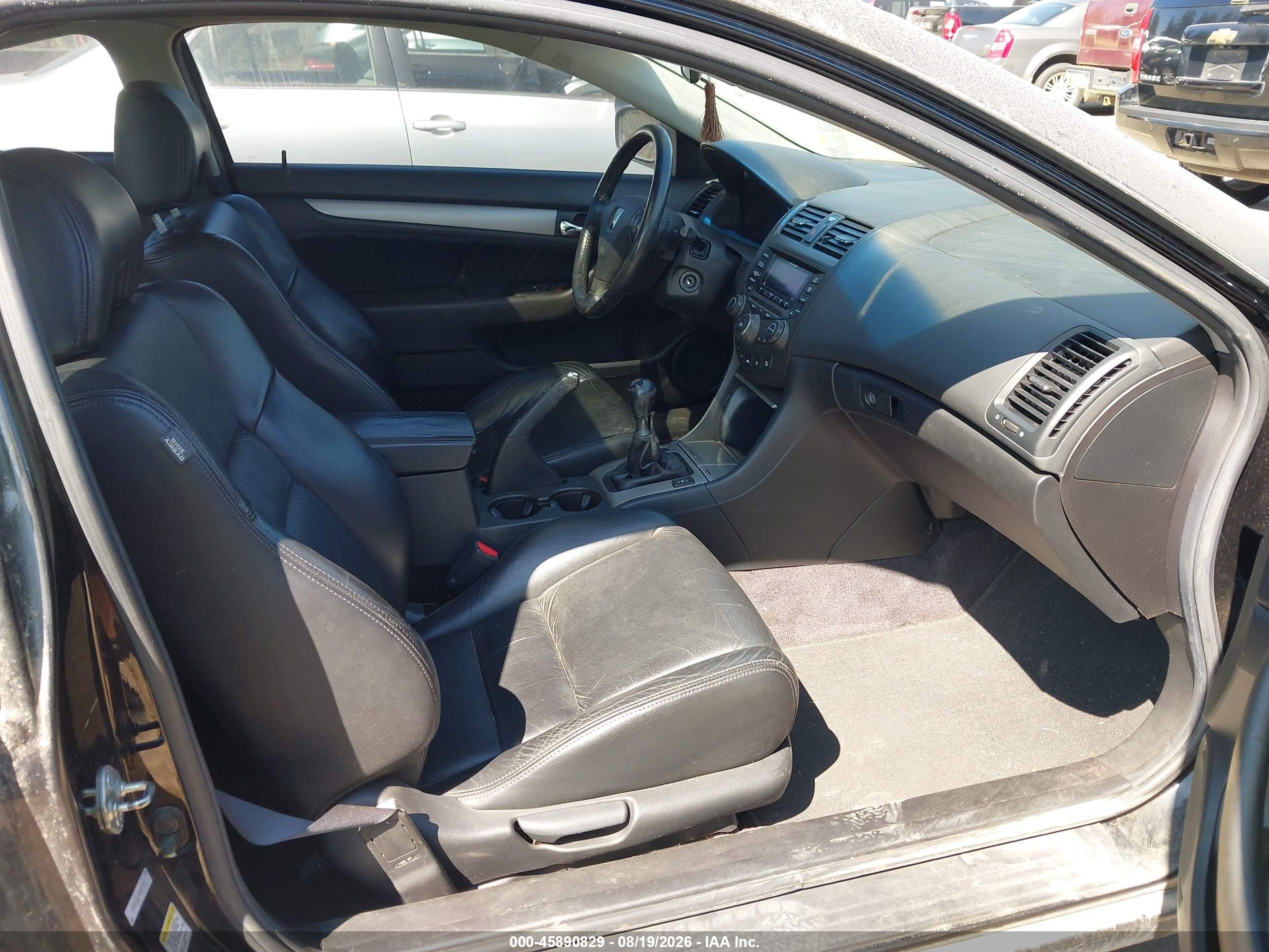 2005 Honda Accord 2.4 Ex Black vin: 1HGCM71635A022543