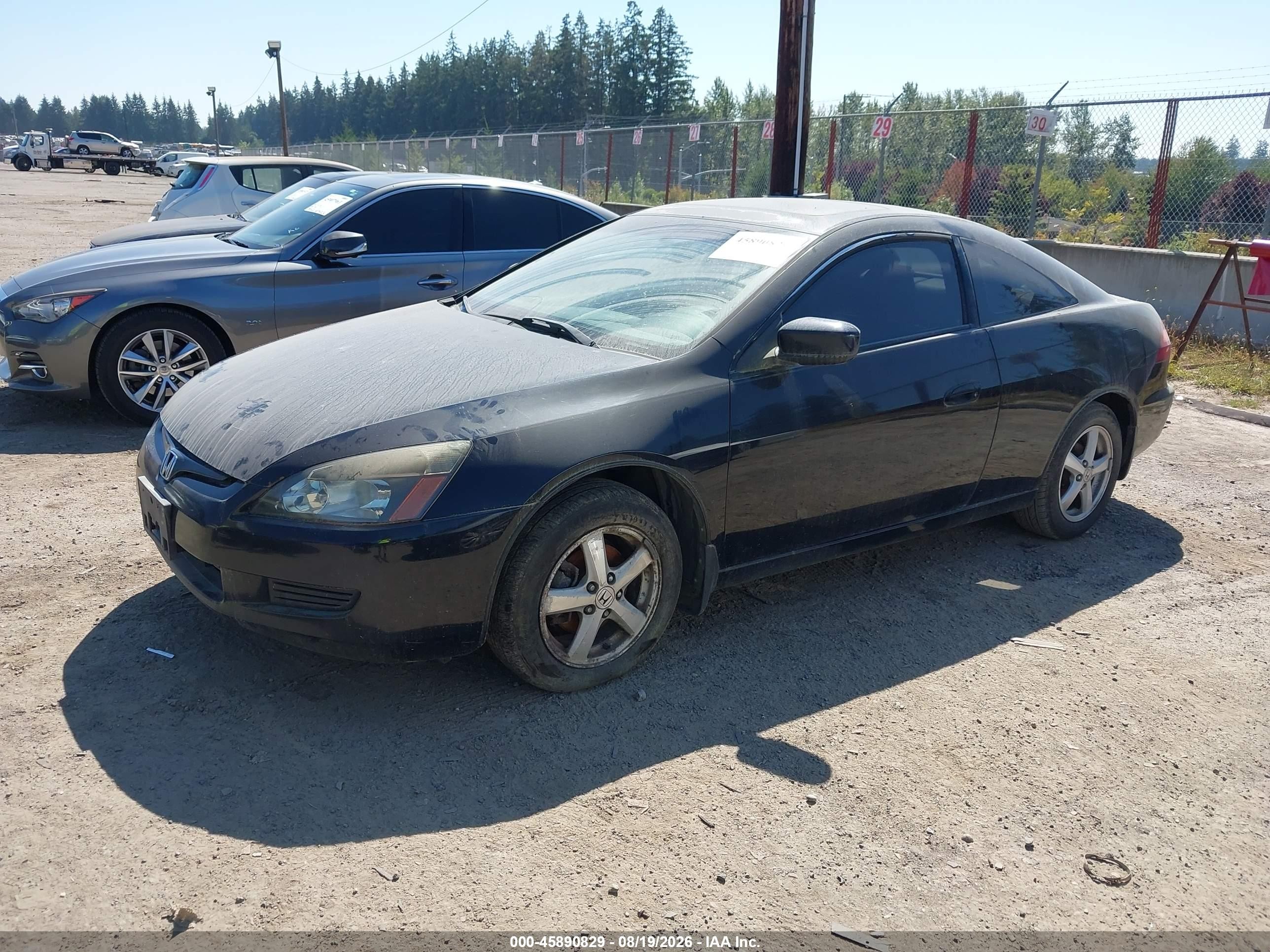 2005 Honda Accord 2.4 Ex Black vin: 1HGCM71635A022543