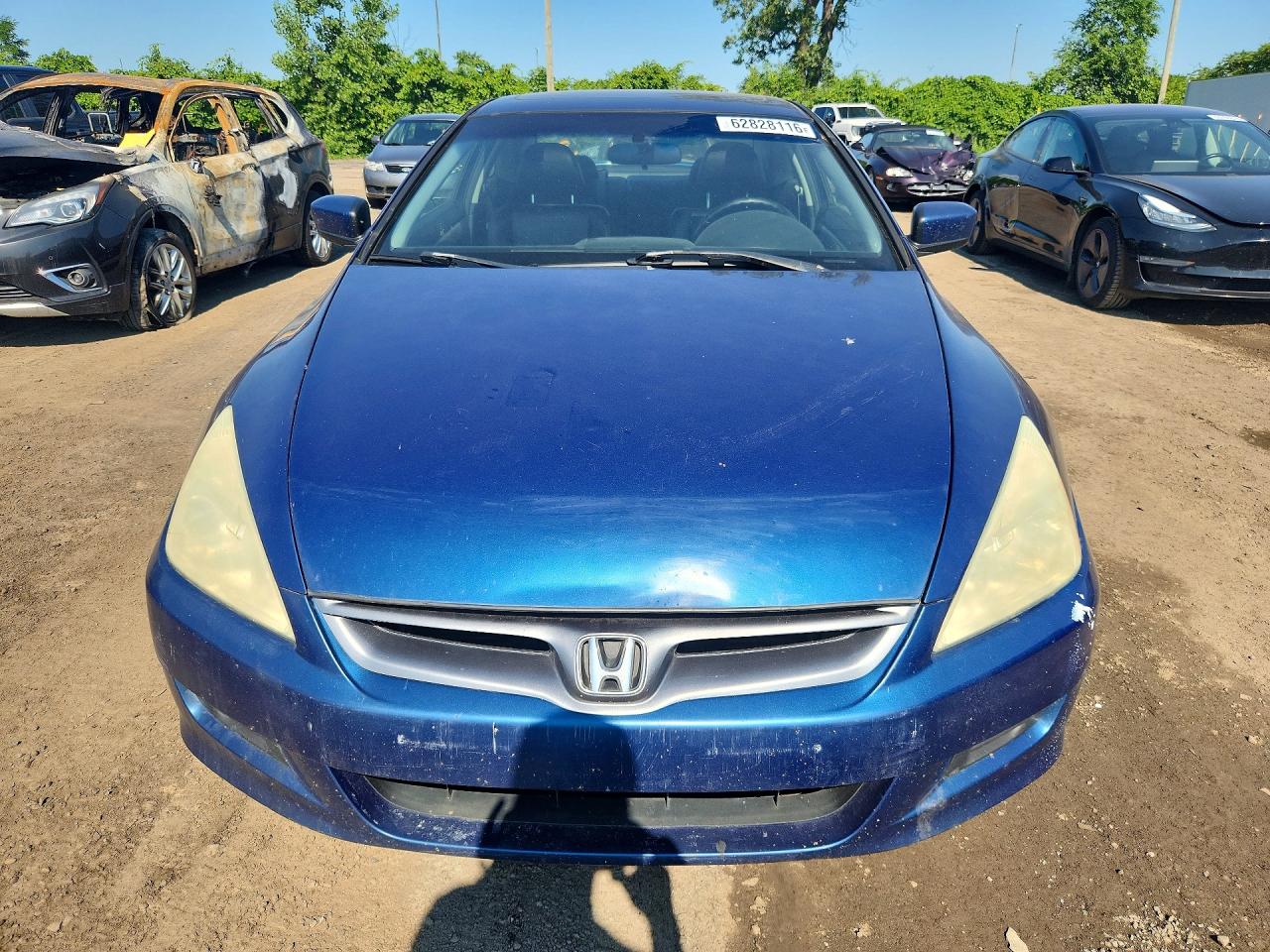 2006 Honda Accord Ex Blue vin: 1HGCM71646A800480