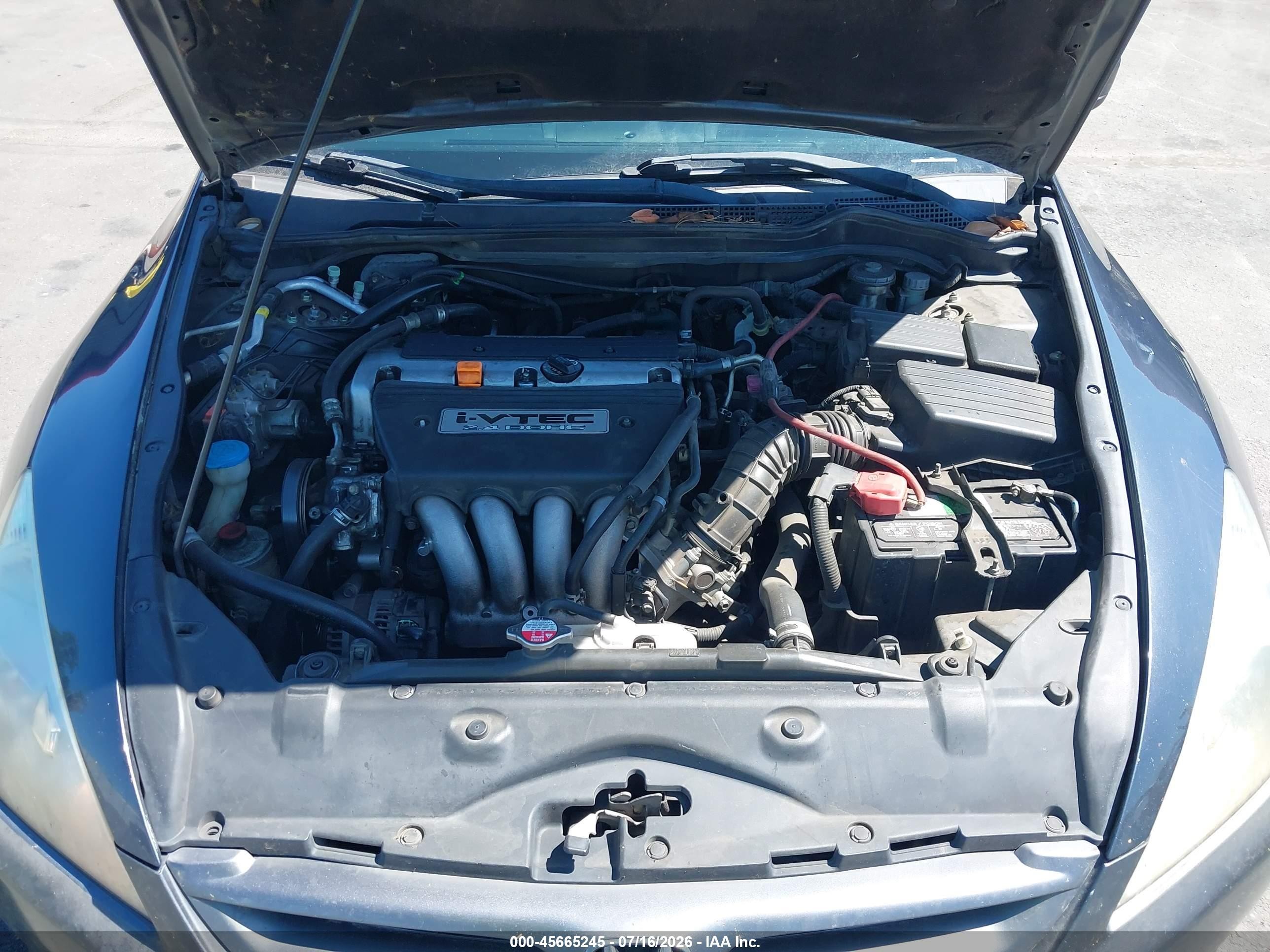 2007 Honda Accord 2.4 Ex Серый vin: 1HGCM71657A013488