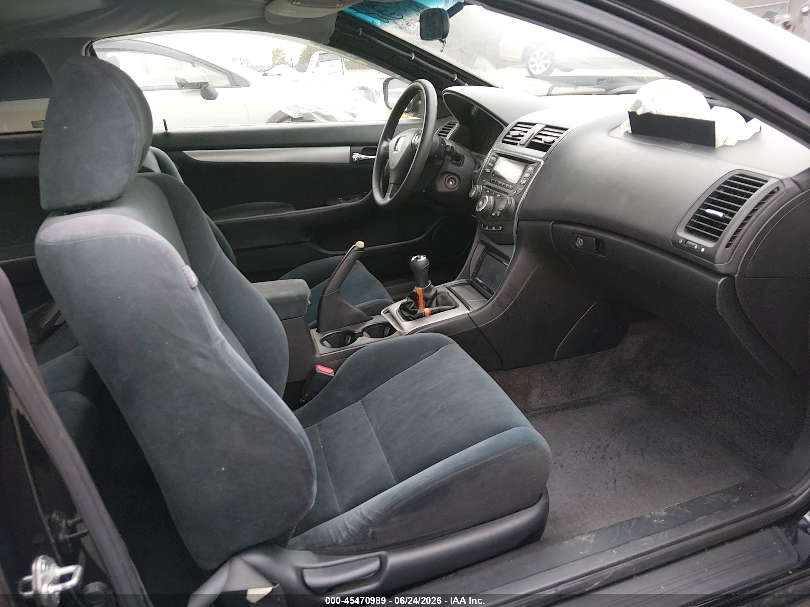 2003 Honda Accord Cpe Ex Black vin: 1HGCM71663A005488