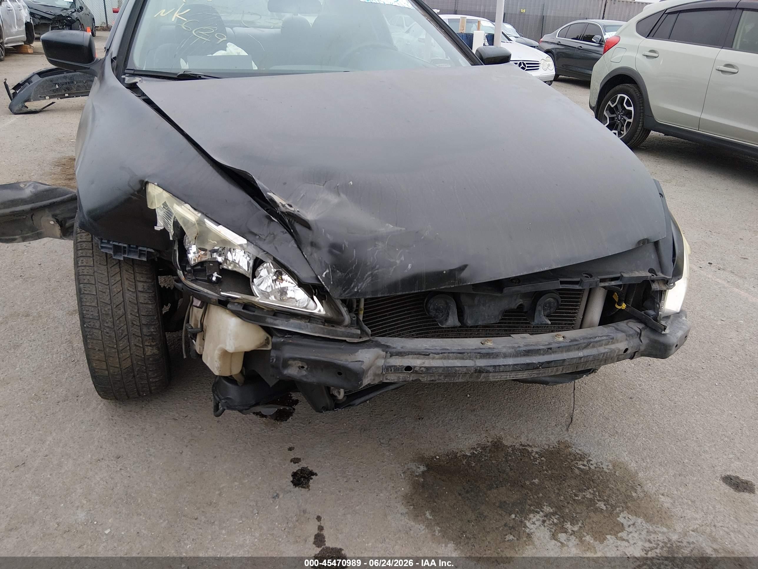 2003 Honda Accord Cpe Ex Black vin: 1HGCM71663A005488