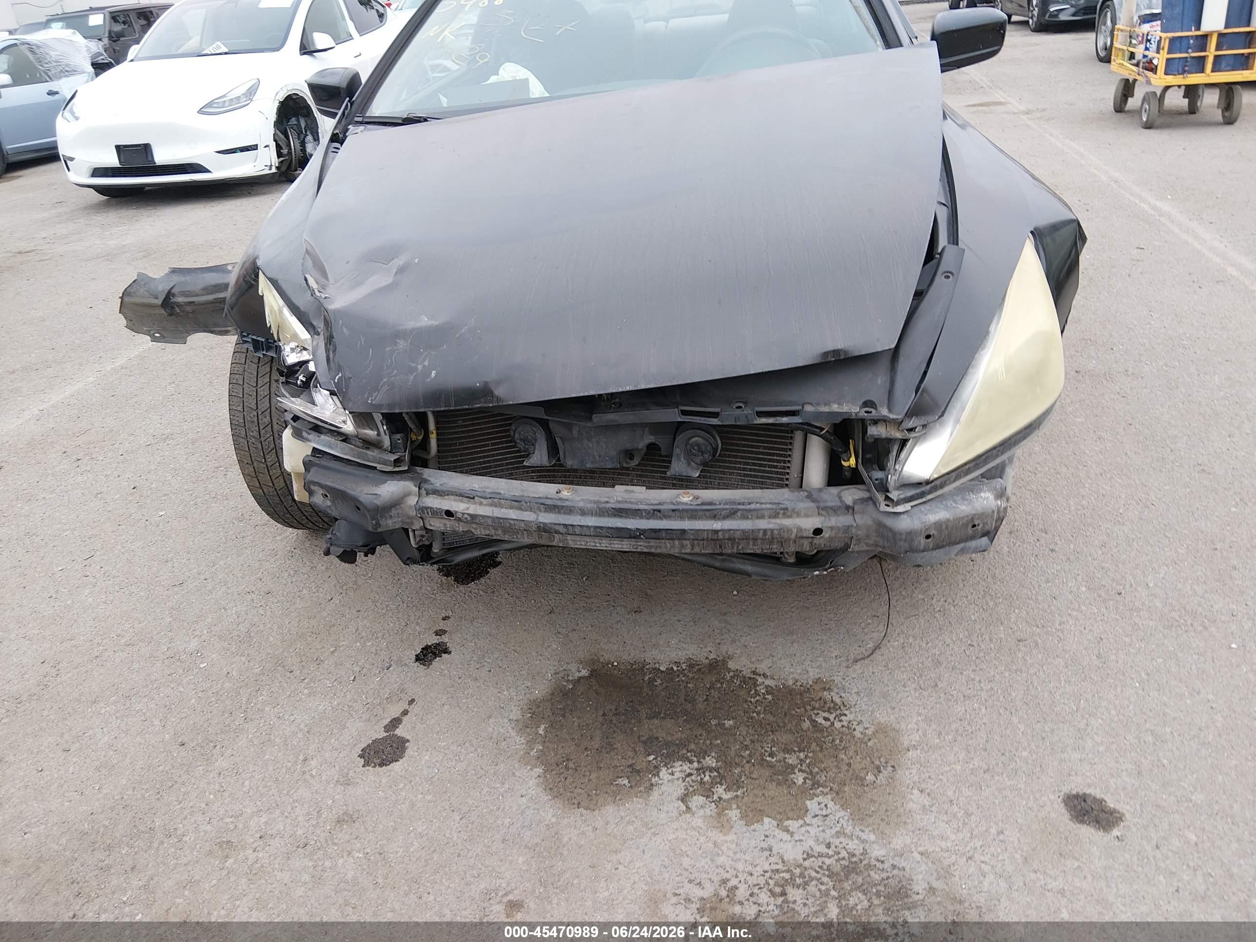 2003 Honda Accord Cpe Ex Black vin: 1HGCM71663A005488
