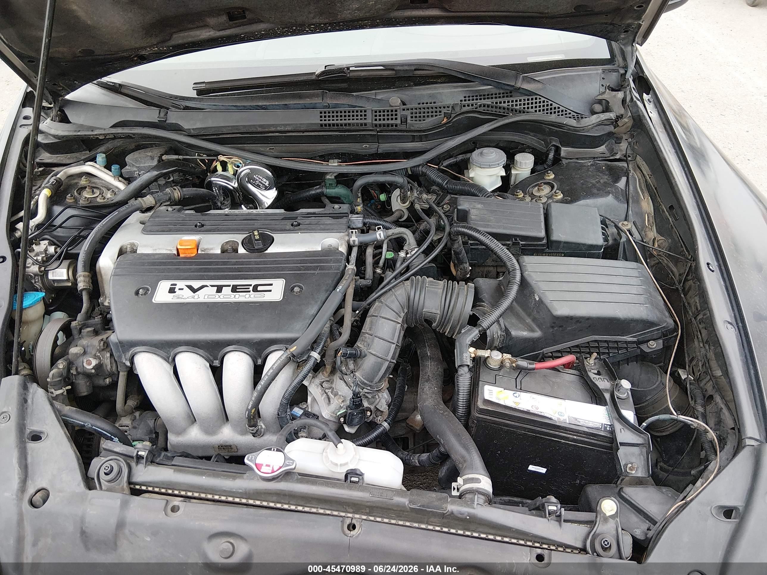 2003 Honda Accord Cpe Ex Black vin: 1HGCM71663A005488