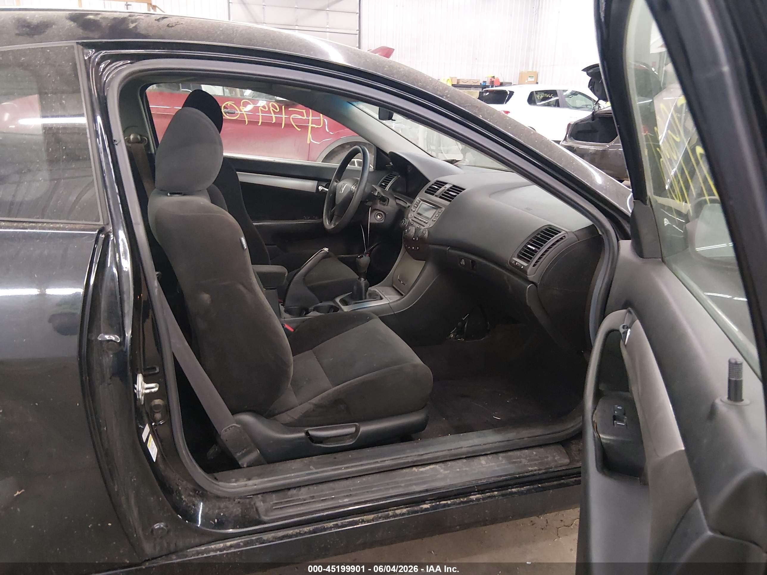 2007 Honda Accord 2.4 Ex Black vin: 1HGCM71797A013258