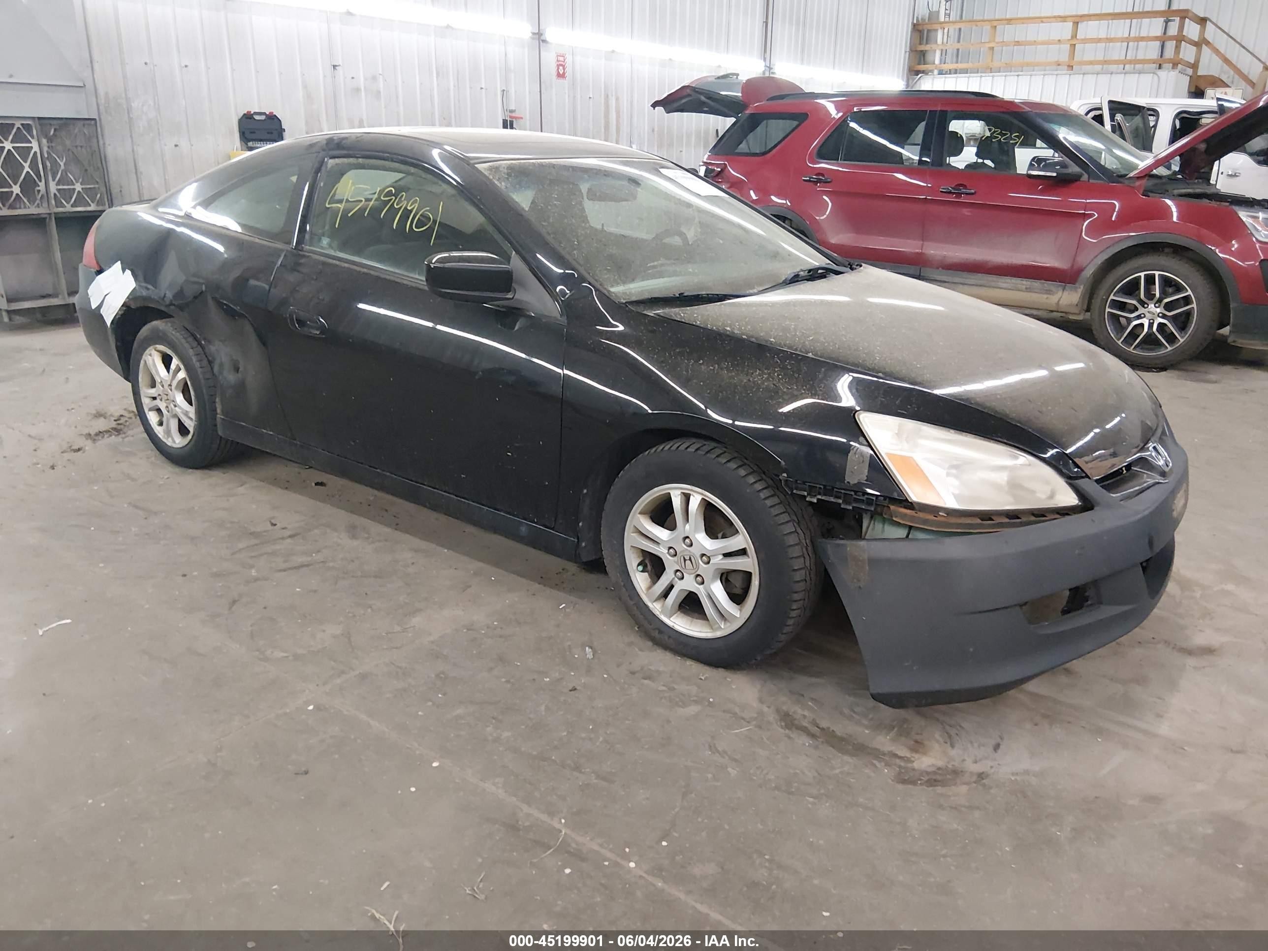 2007 Honda Accord 2.4 Ex Черный vin: 1HGCM71797A013258