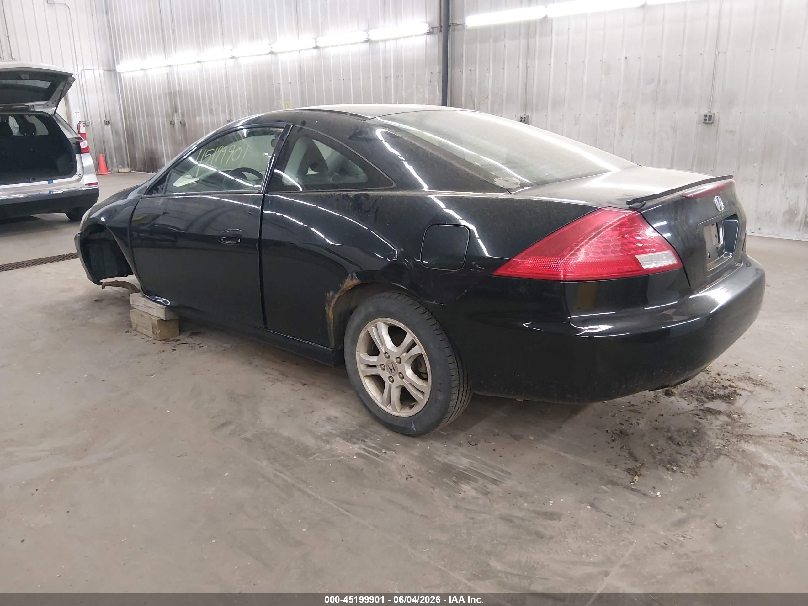 2007 Honda Accord 2.4 Ex Black vin: 1HGCM71797A013258