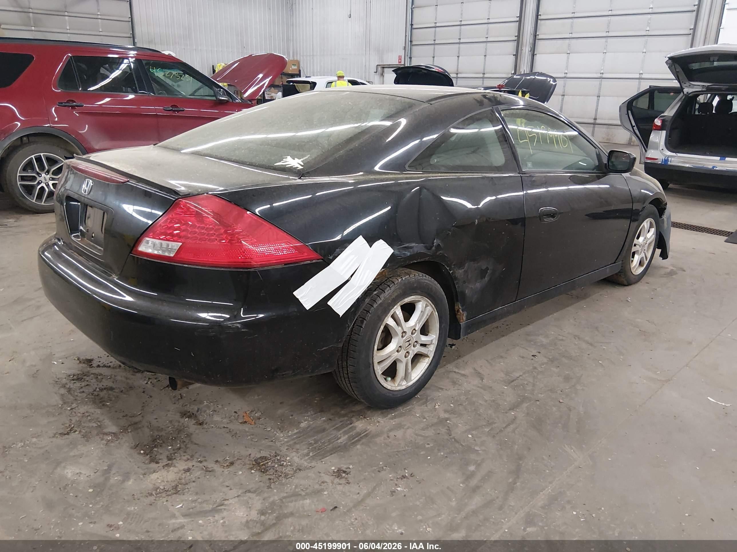 2007 Honda Accord 2.4 Ex Black vin: 1HGCM71797A013258