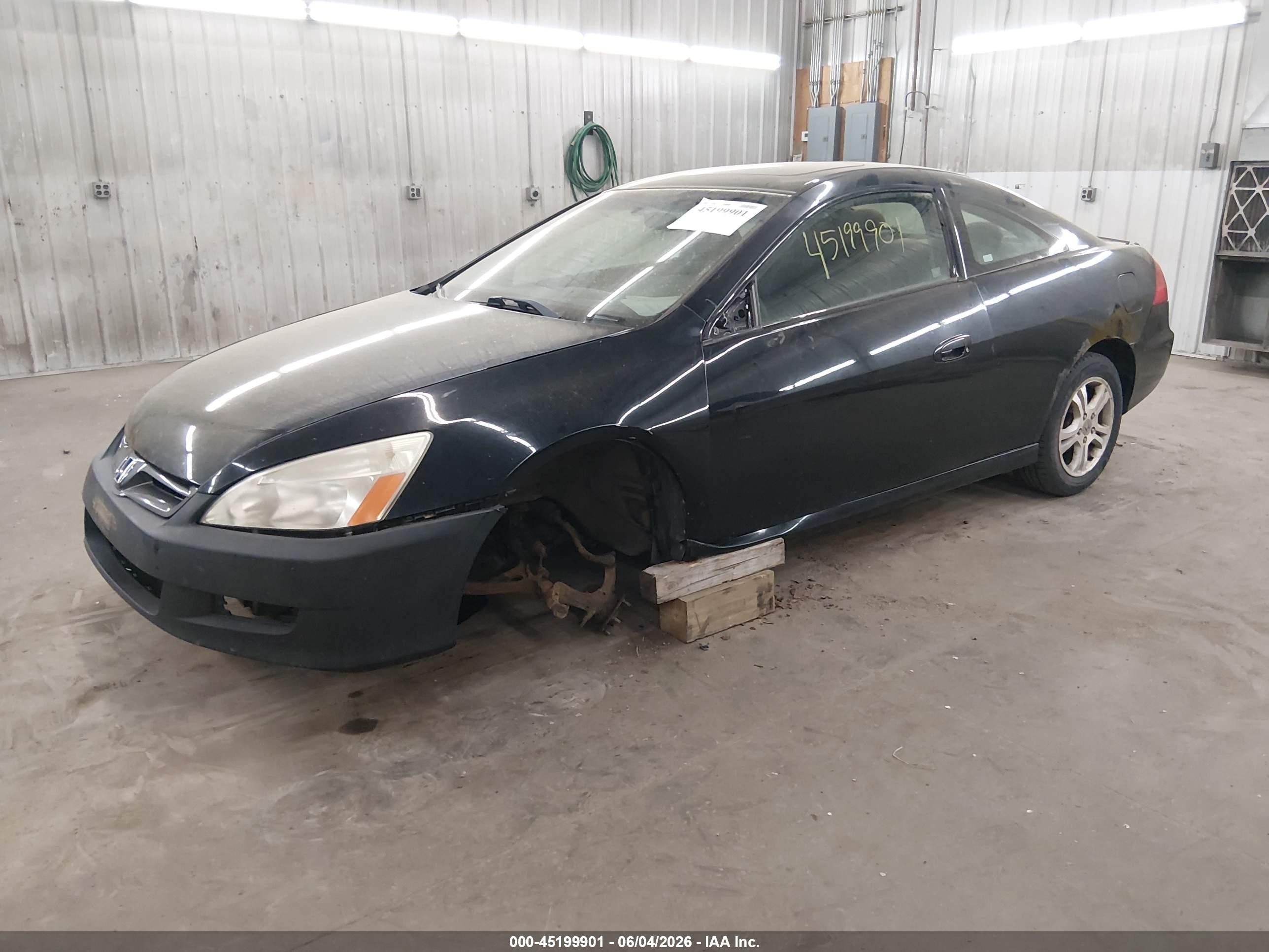 2007 Honda Accord 2.4 Ex Black vin: 1HGCM71797A013258
