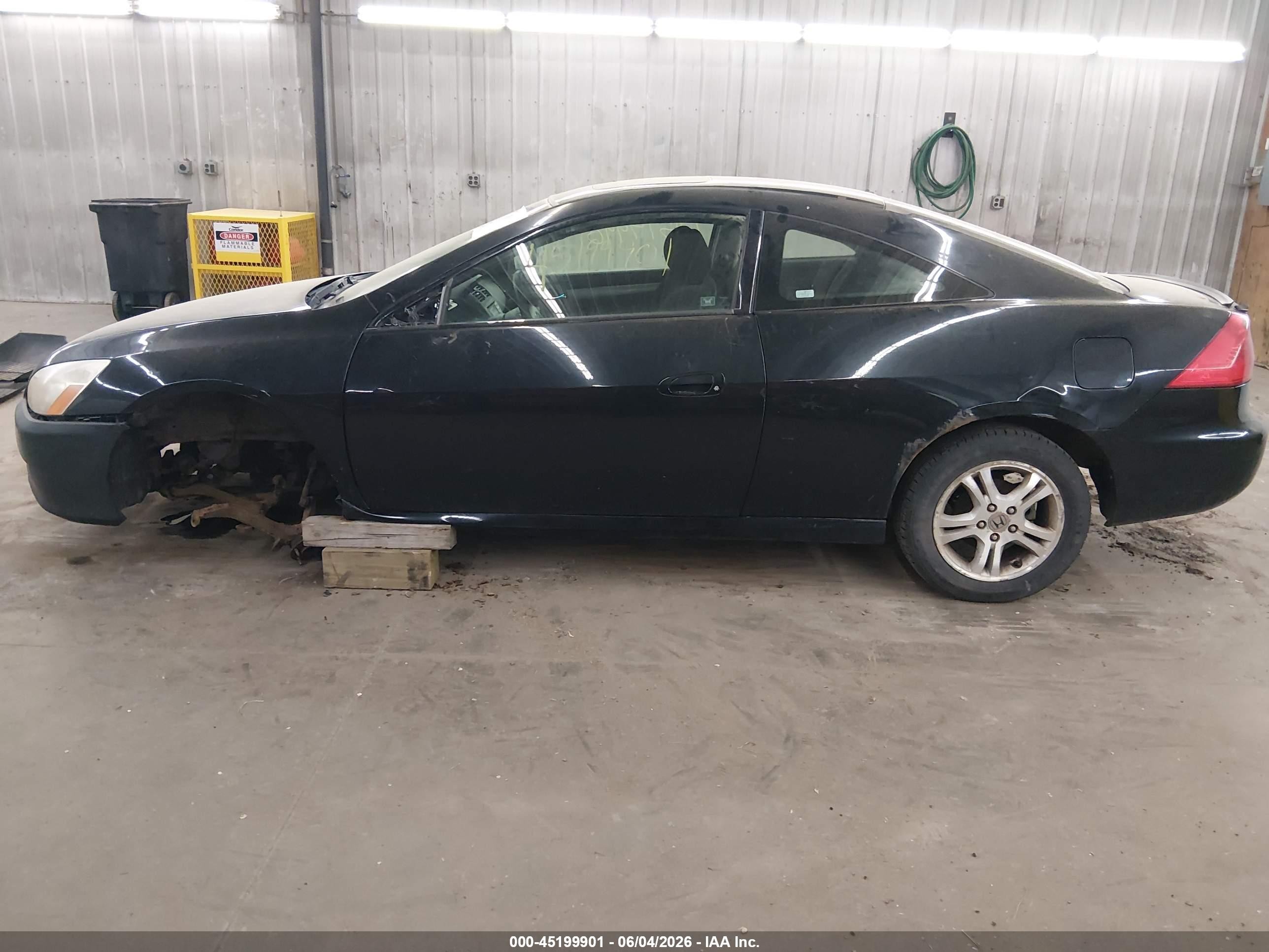 2007 Honda Accord 2.4 Ex Black vin: 1HGCM71797A013258