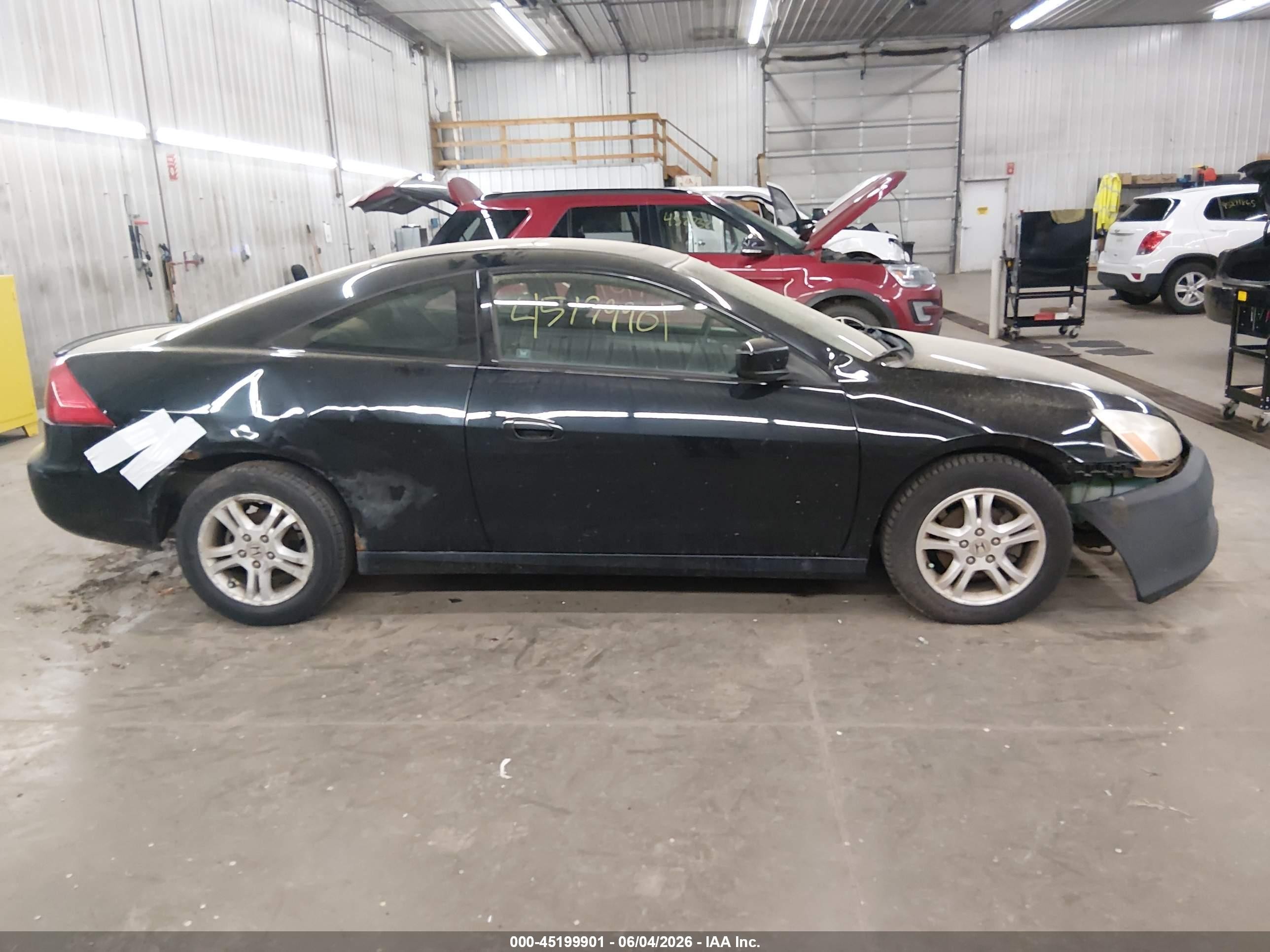 2007 Honda Accord 2.4 Ex Black vin: 1HGCM71797A013258