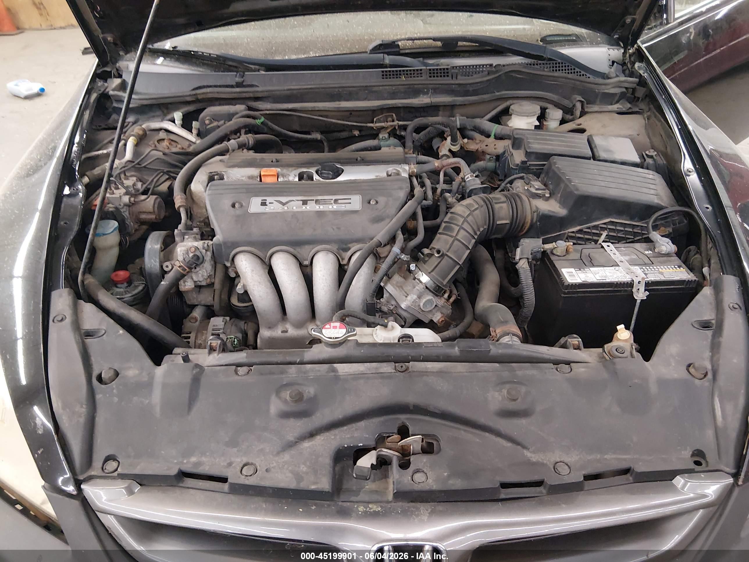 2007 Honda Accord 2.4 Ex Black vin: 1HGCM71797A013258