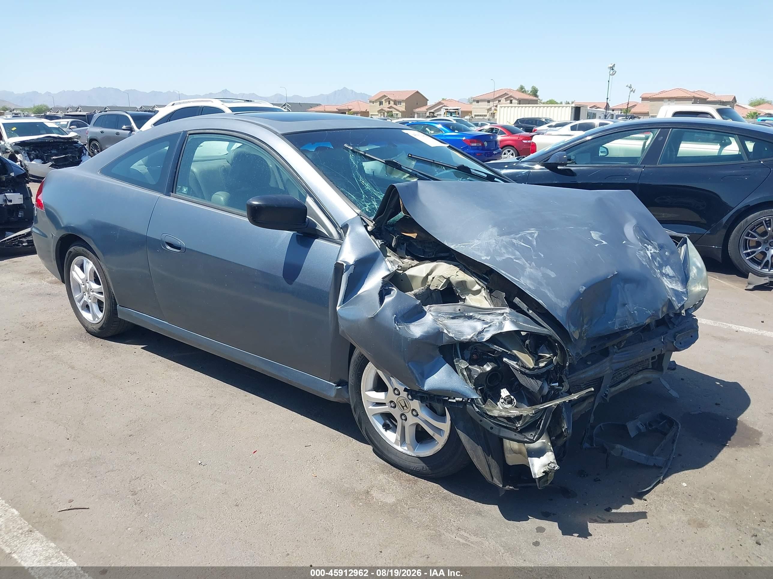 2006 Honda Accord 2.4 Ex Blue vin: 1HGCM717X6A019116