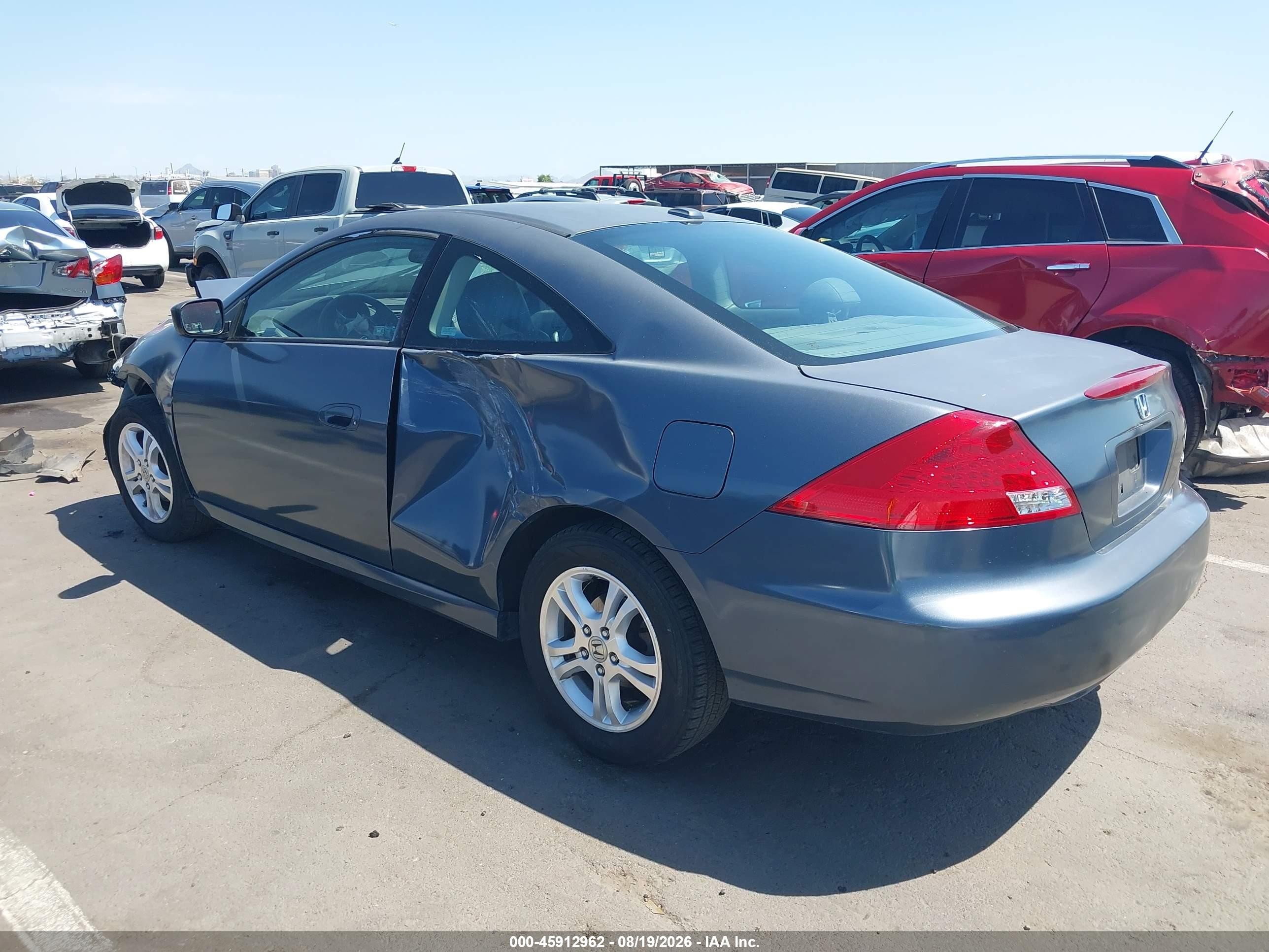 2006 Honda Accord 2.4 Ex Blue vin: 1HGCM717X6A019116