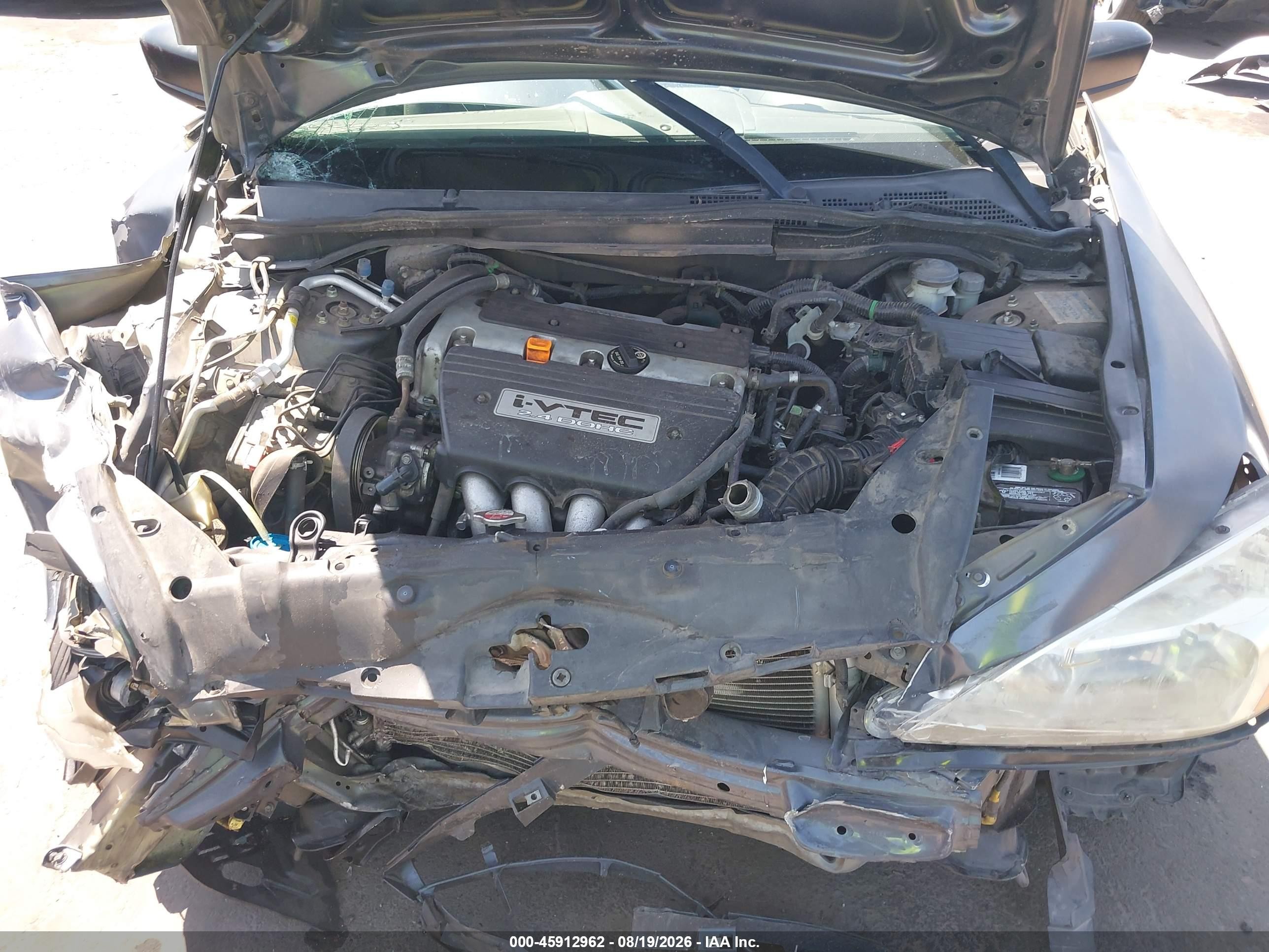 2006 Honda Accord 2.4 Ex Blue vin: 1HGCM717X6A019116