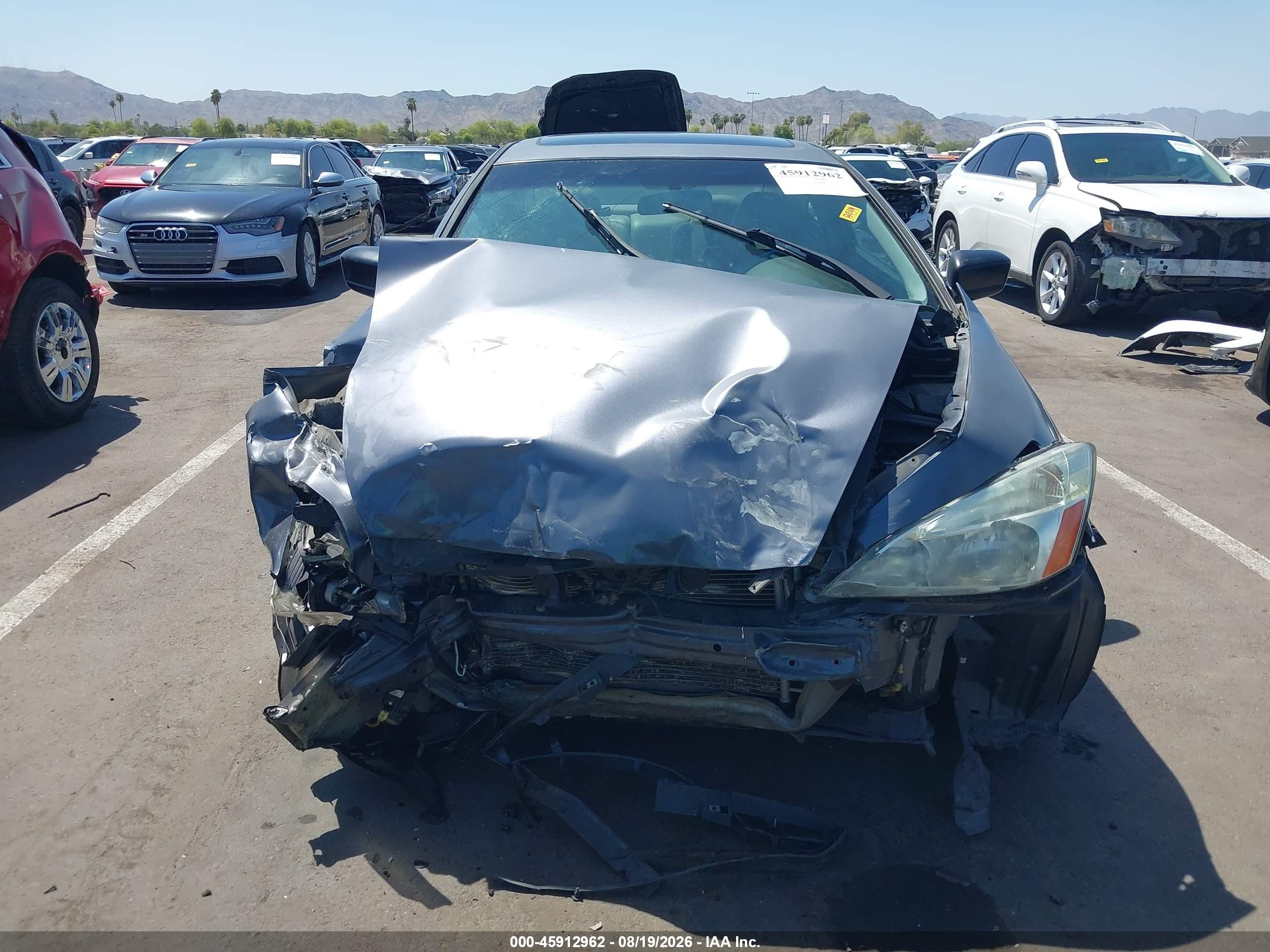 2006 Honda Accord 2.4 Ex Blue vin: 1HGCM717X6A019116
