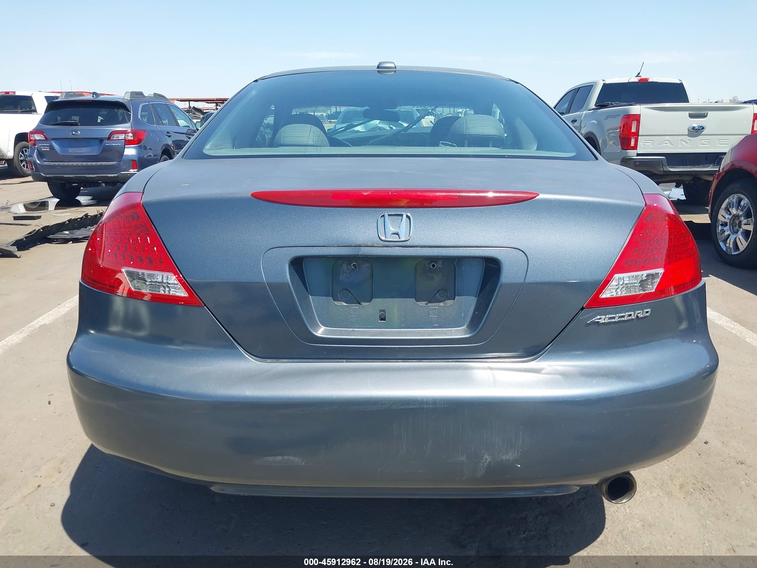 2006 Honda Accord 2.4 Ex Blue vin: 1HGCM717X6A019116