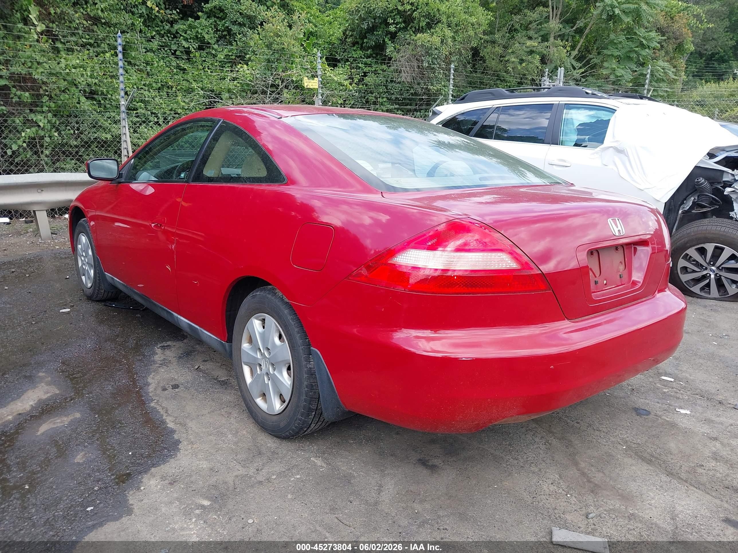 2004 Honda Accord 2.4 Lx Red vin: 1HGCM72234A026859