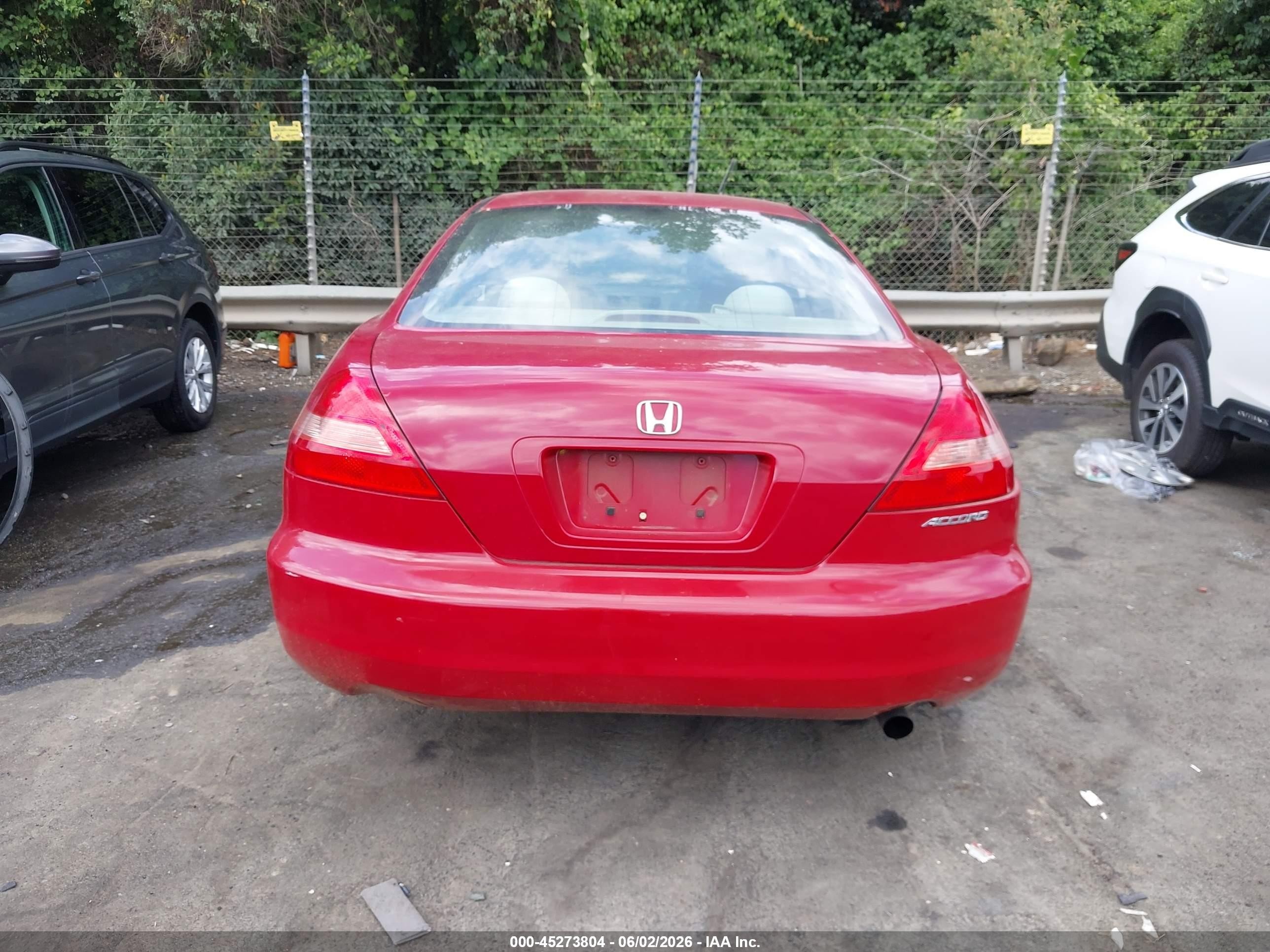 2004 Honda Accord 2.4 Lx Red vin: 1HGCM72234A026859