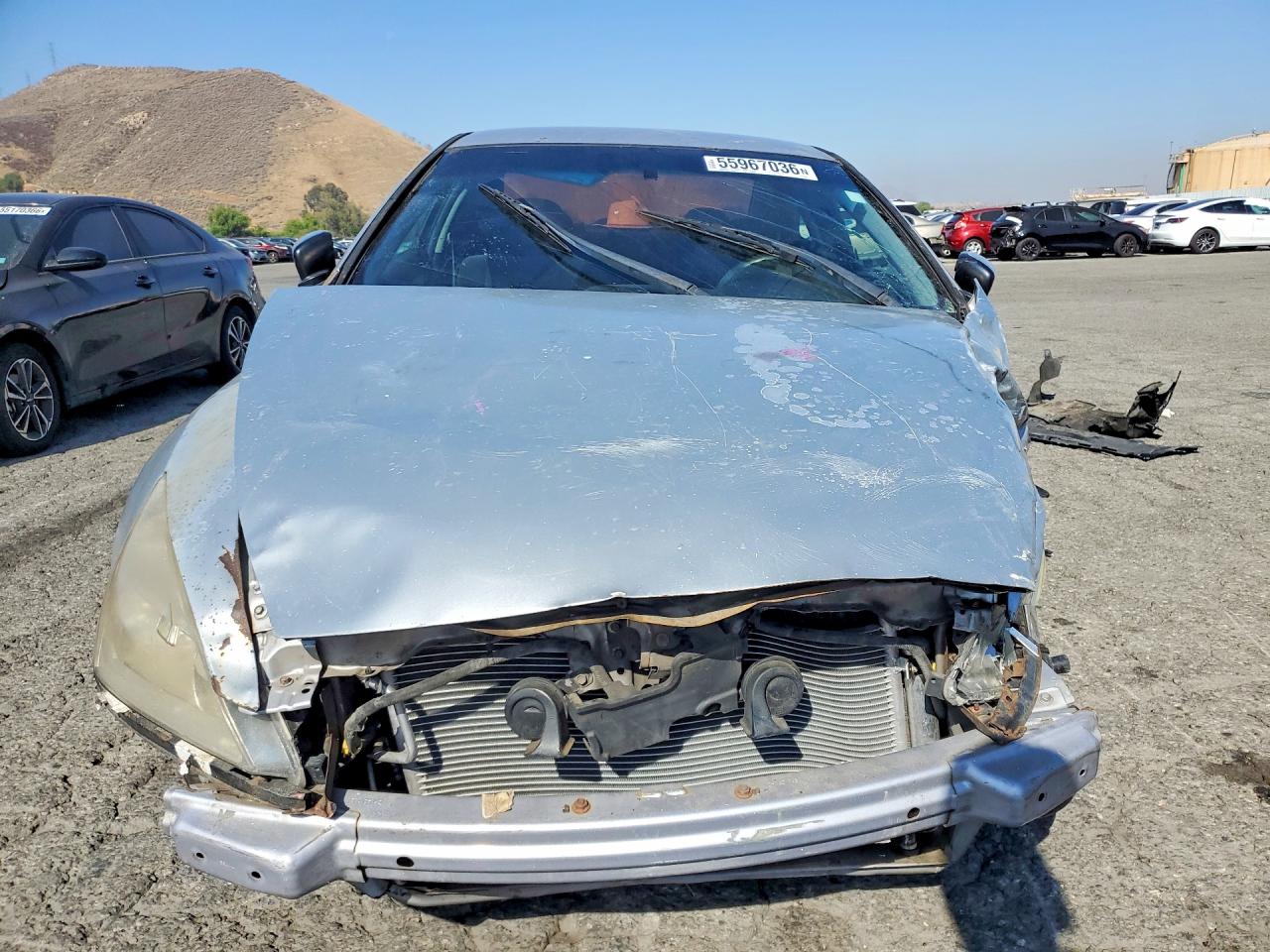 2004 Honda Accord Lx Silver vin: 1HGCM72244A026630