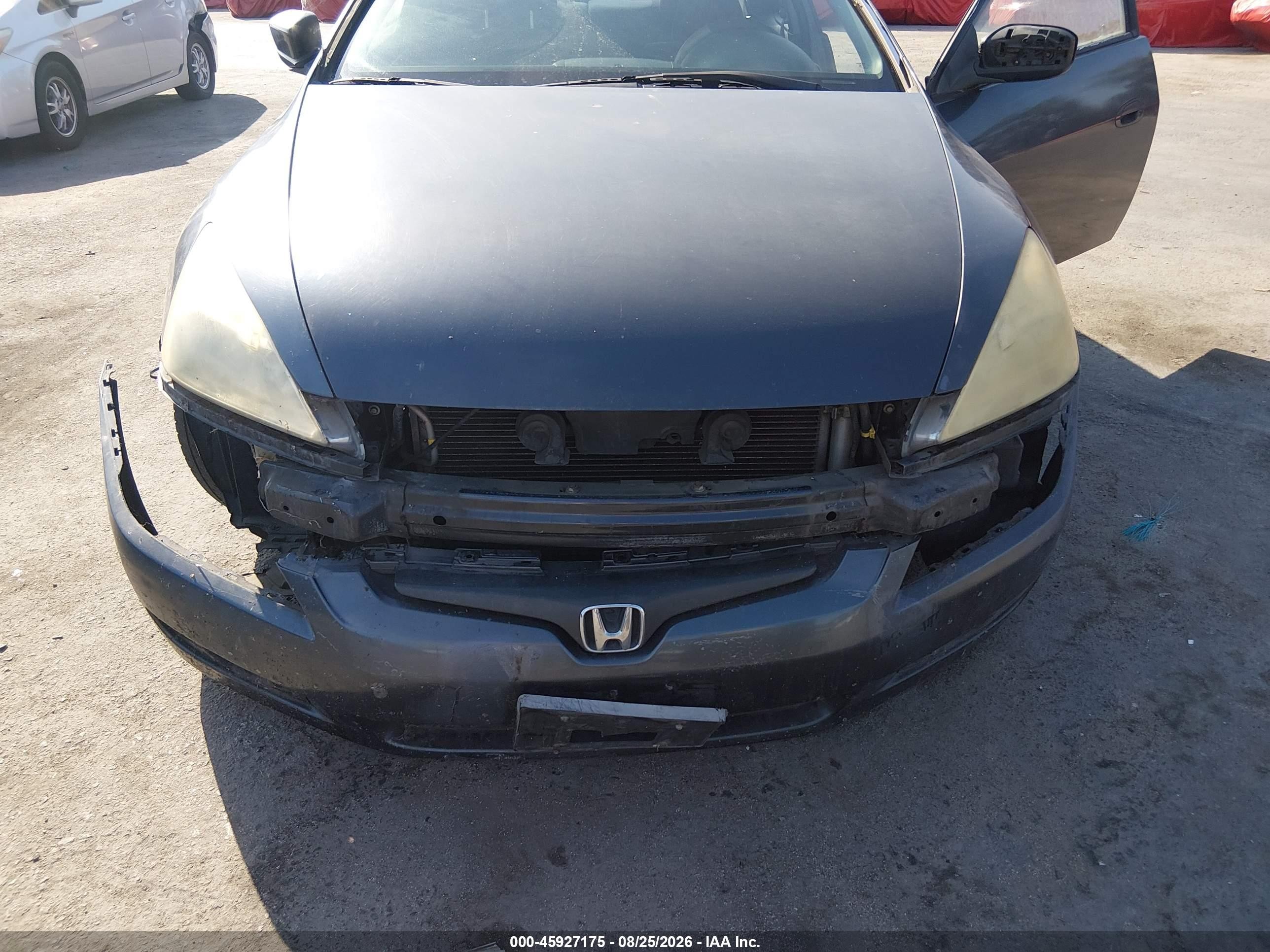 2003 Honda Accord 2.4 Lx Gray vin: 1HGCM72273A022876