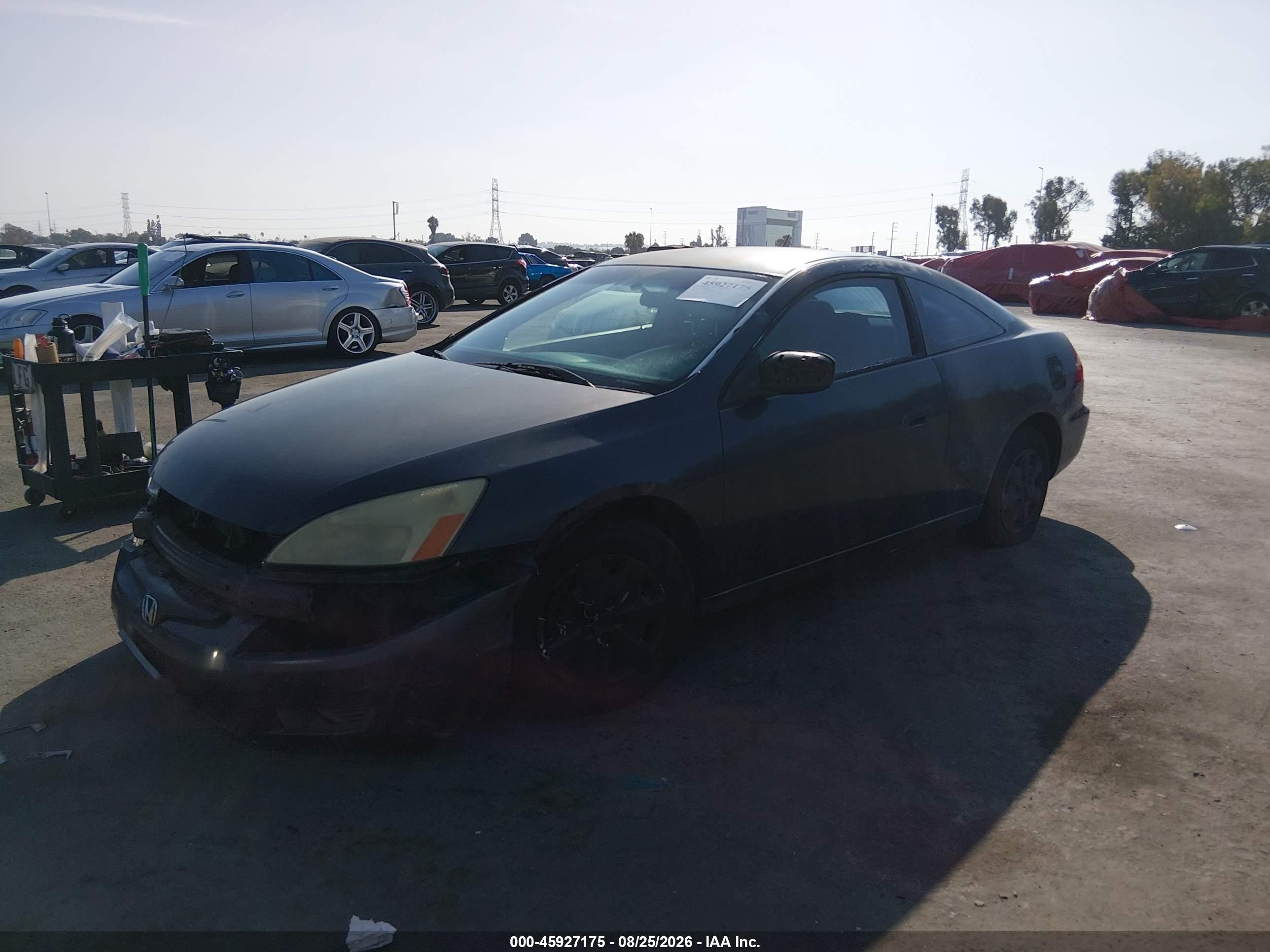 2003 Honda Accord 2.4 Lx Gray vin: 1HGCM72273A022876