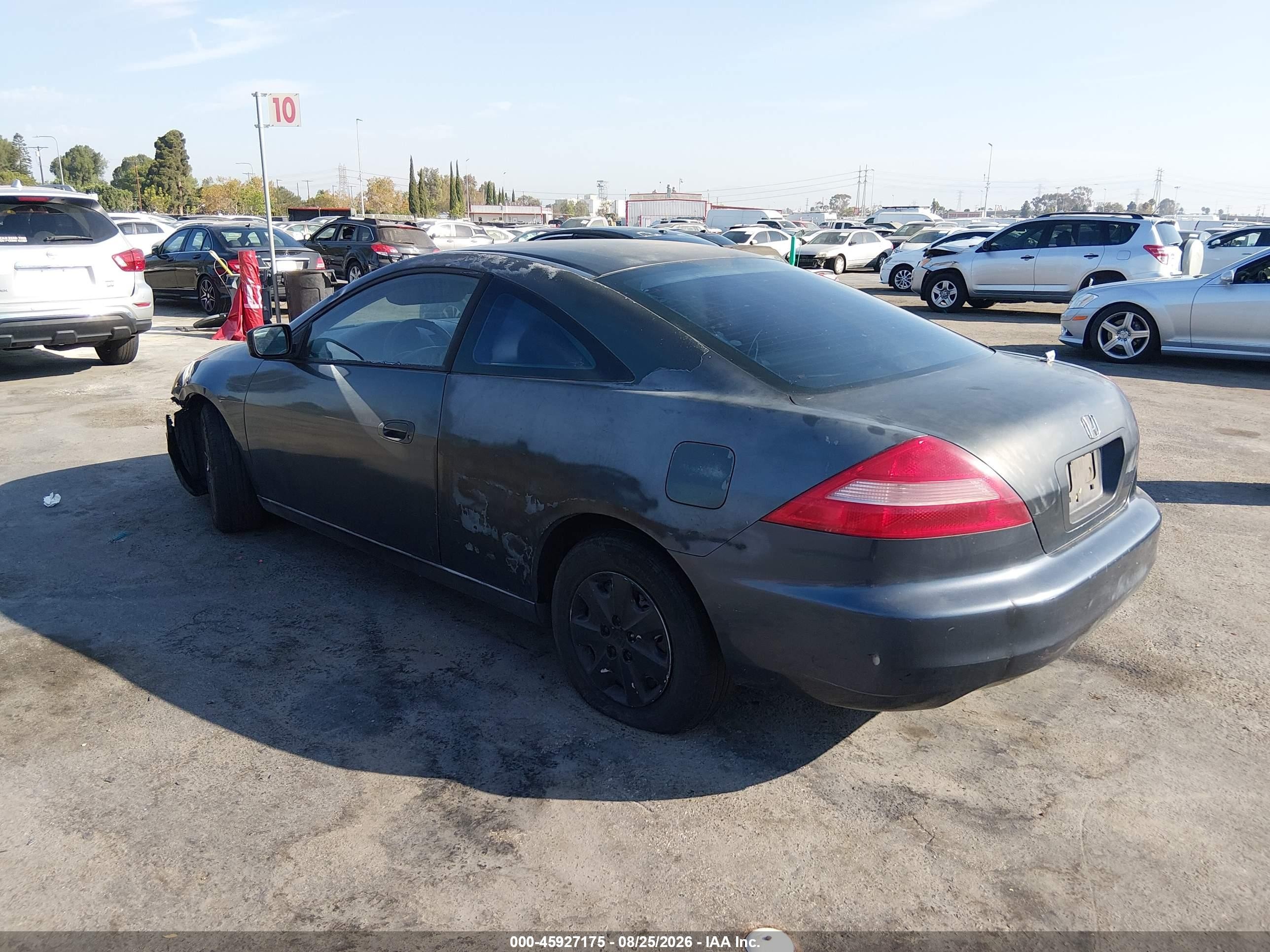 2003 Honda Accord 2.4 Lx Gray vin: 1HGCM72273A022876