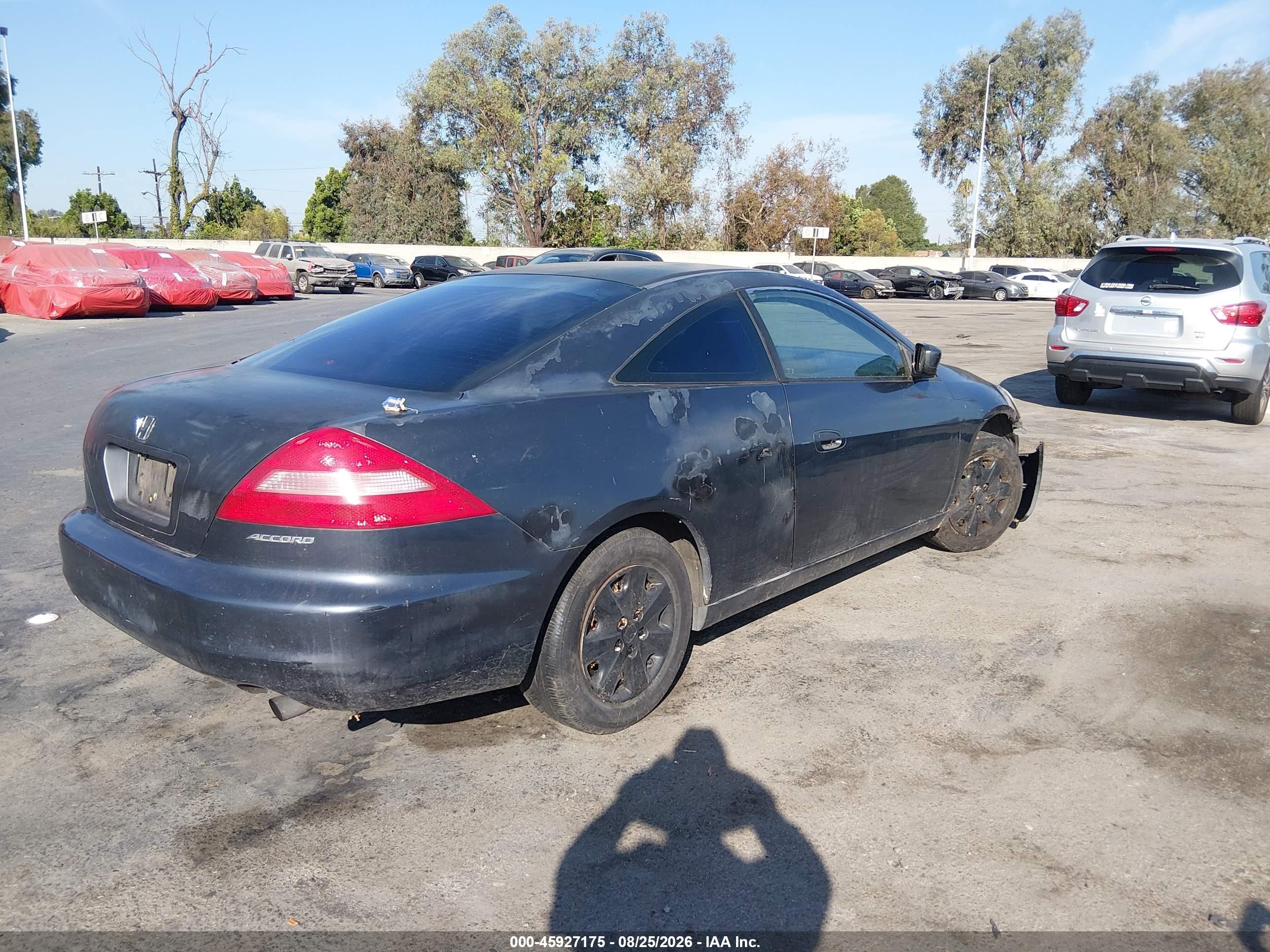 2003 Honda Accord 2.4 Lx Gray vin: 1HGCM72273A022876