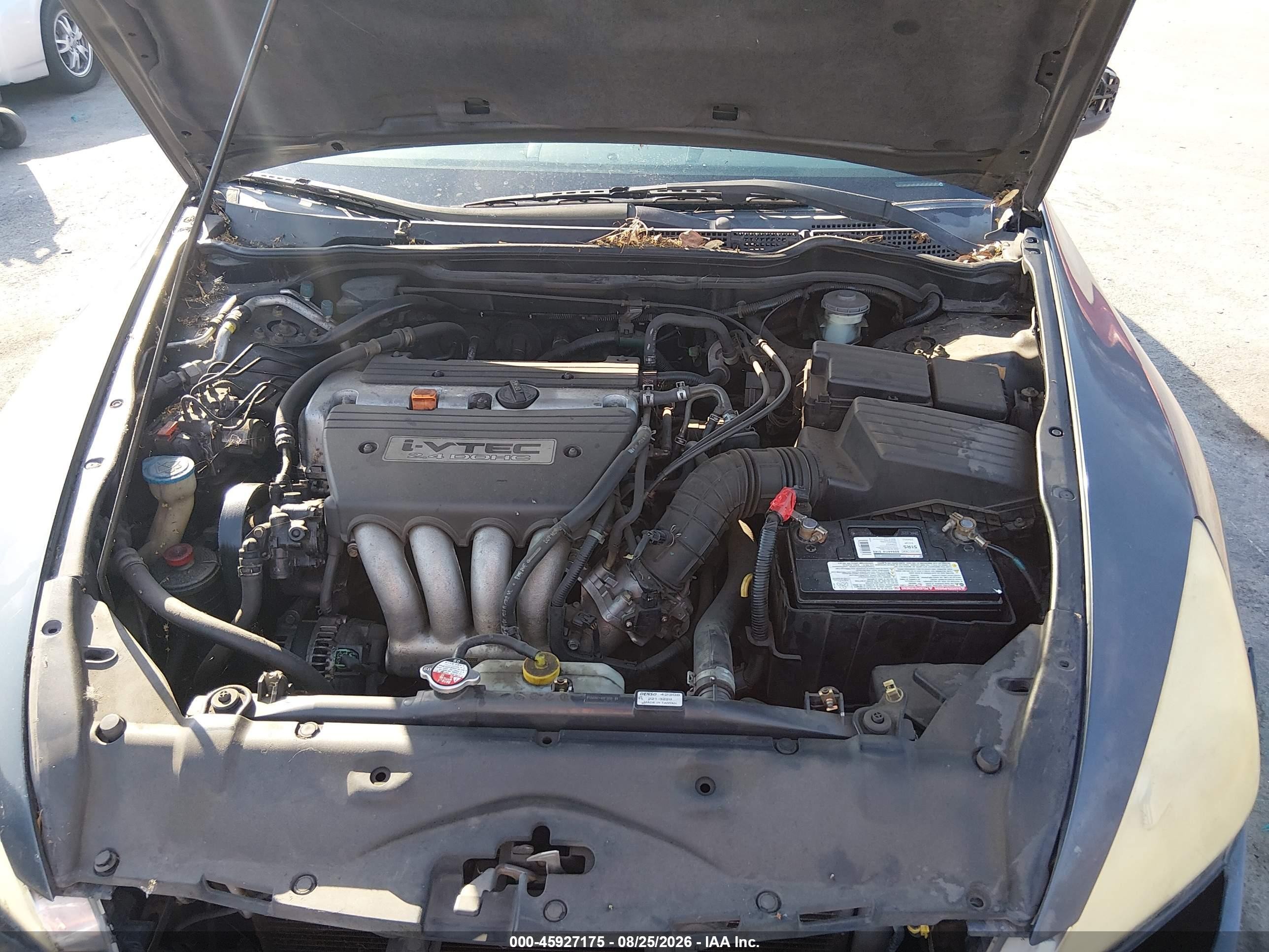 2003 Honda Accord 2.4 Lx Gray vin: 1HGCM72273A022876