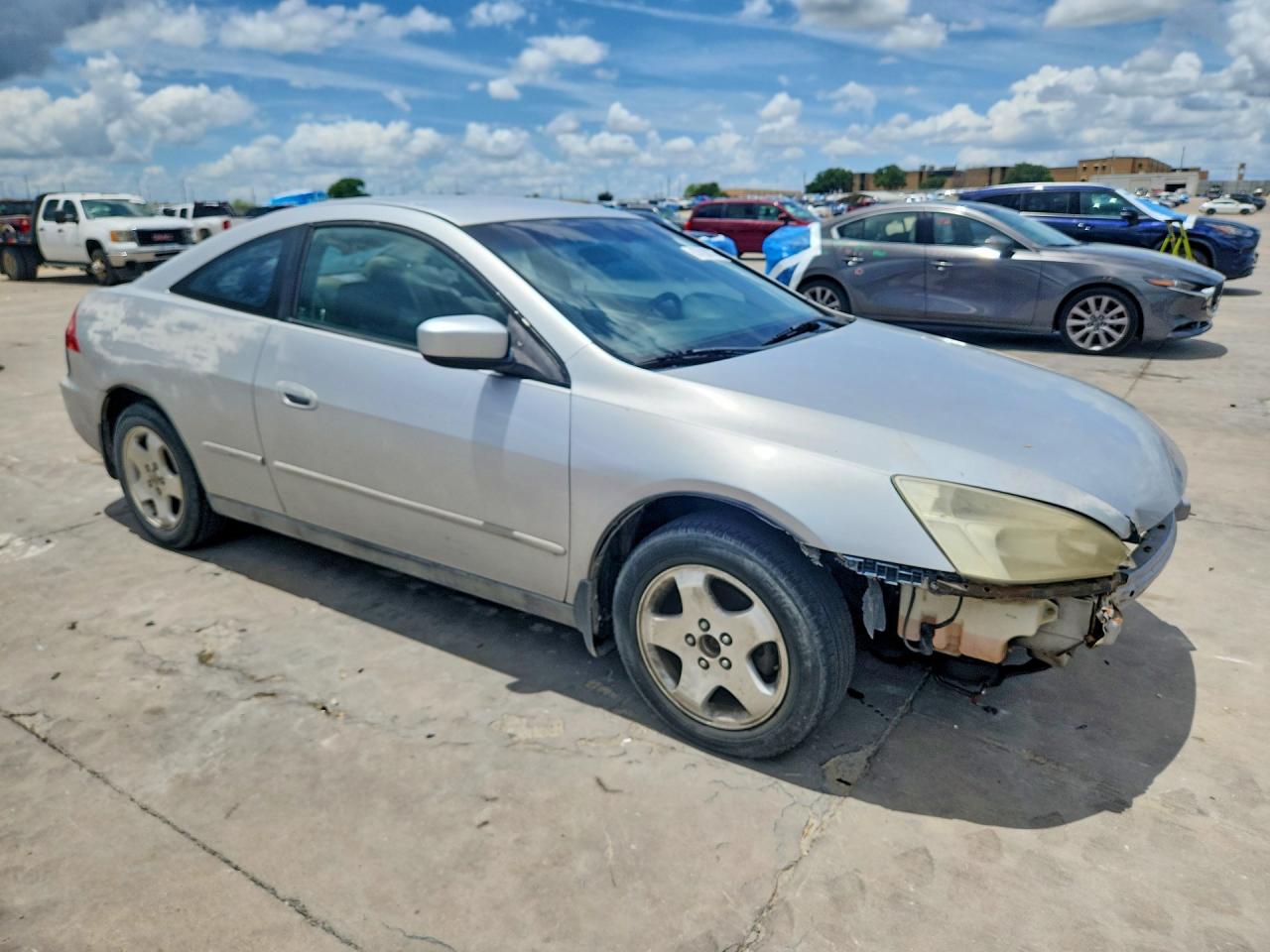 2004 Honda Accord Lx Silver vin: 1HGCM722X4A005202