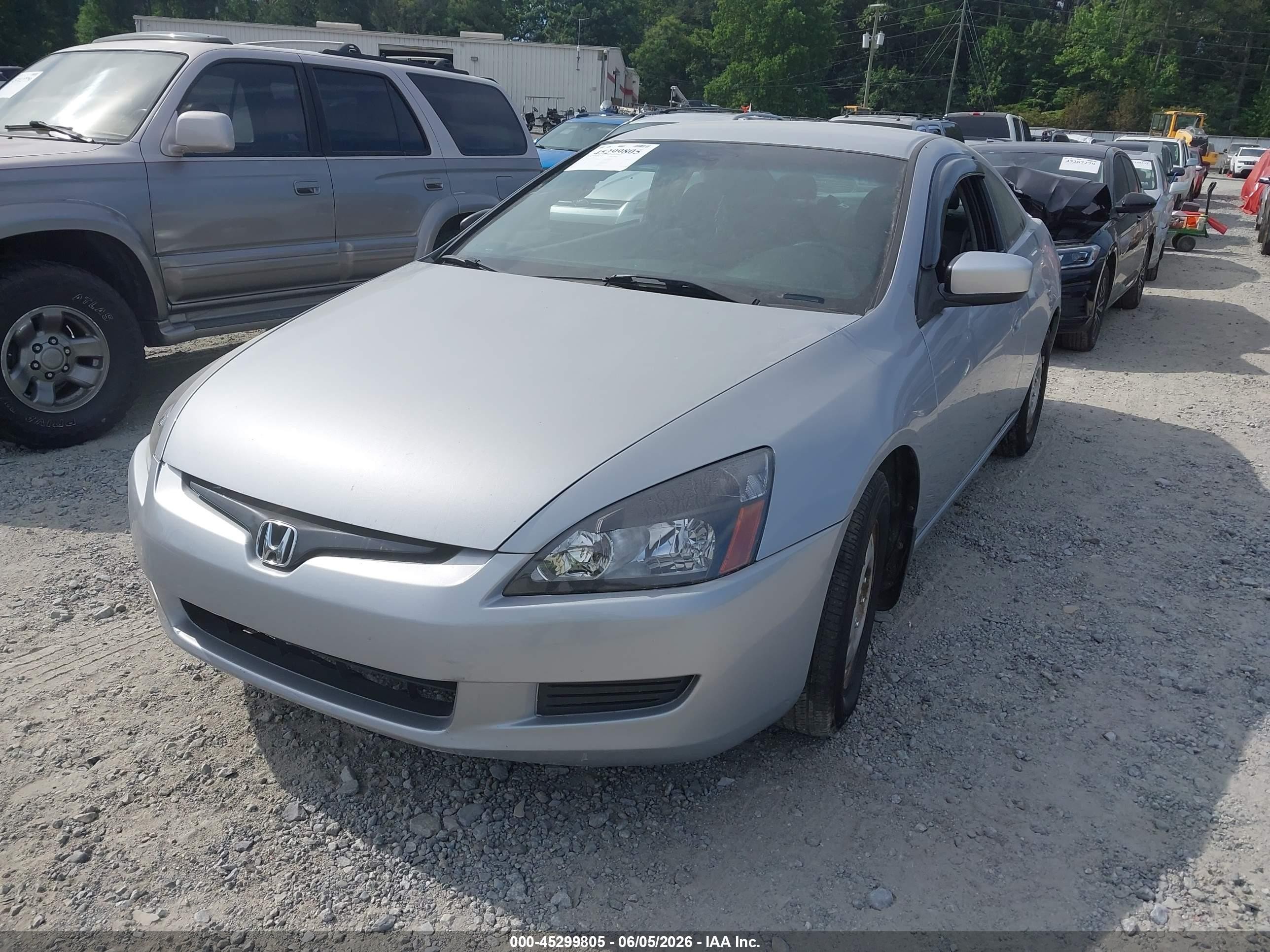 2005 Honda Accord 2.4 Lx Silver vin: 1HGCM72315A012405