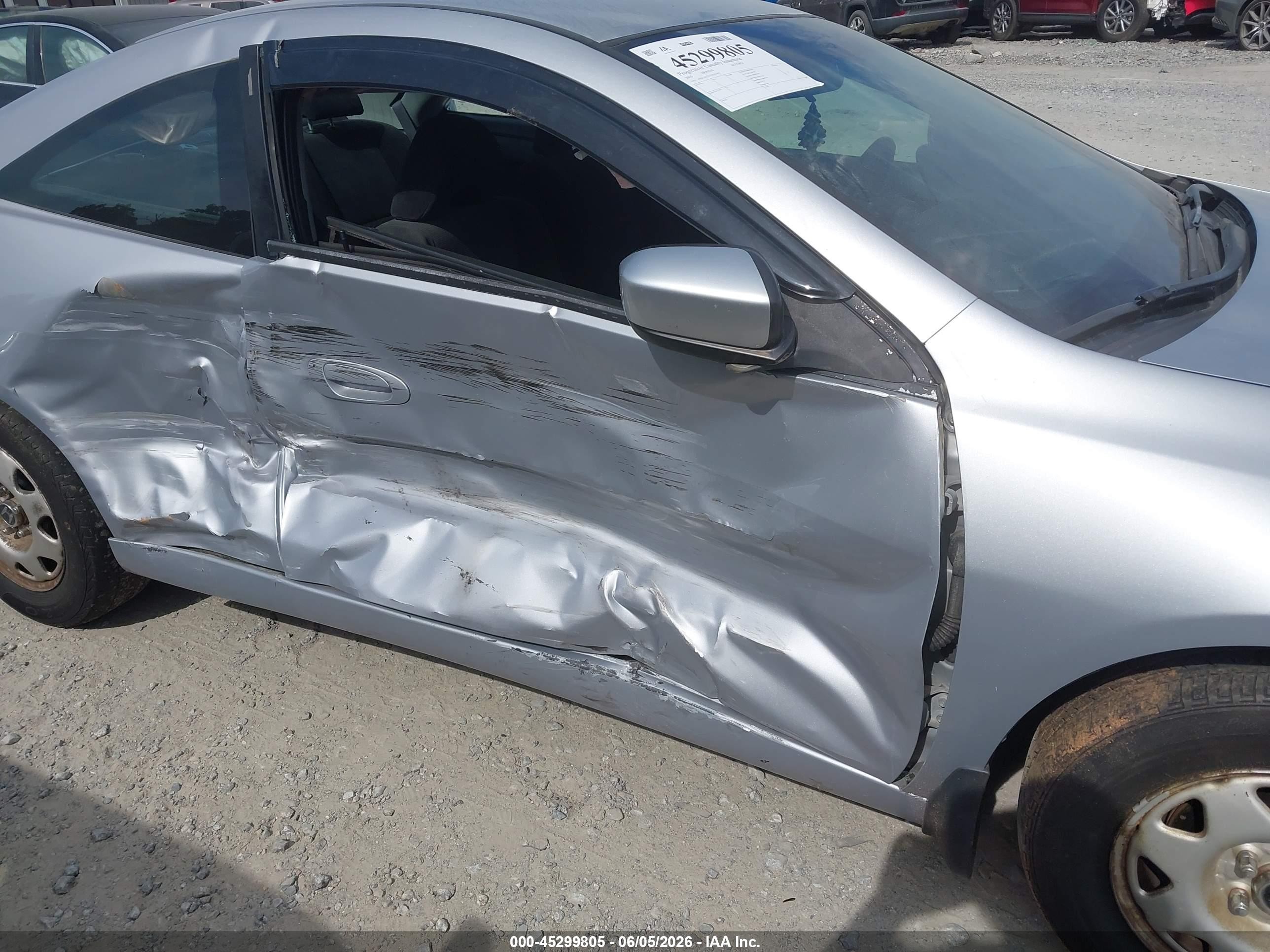 2005 Honda Accord 2.4 Lx Silver vin: 1HGCM72315A012405