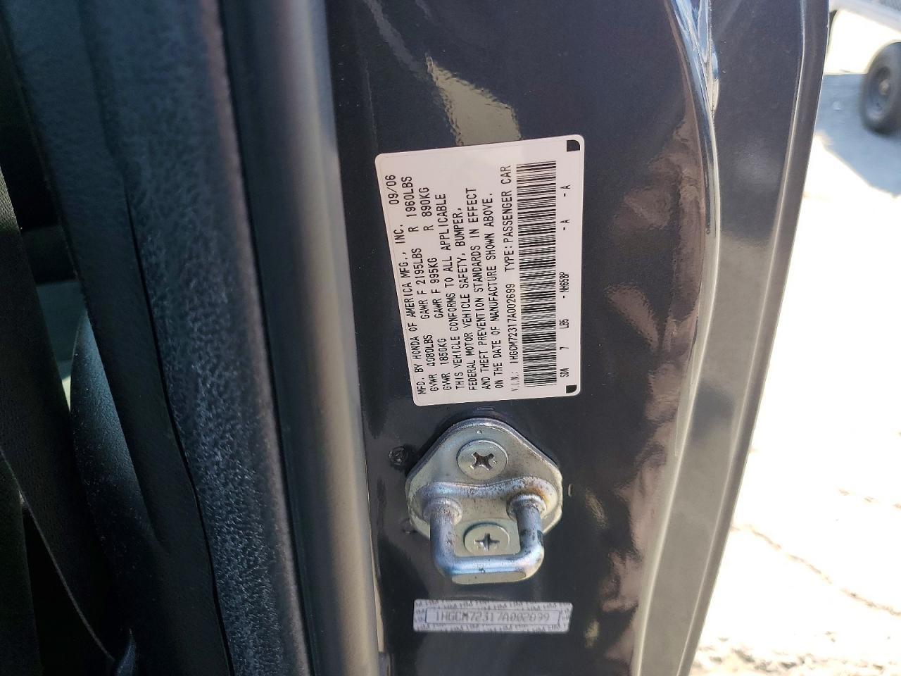 2007 Honda Accord Lx Gray vin: 1HGCM72317A002699
