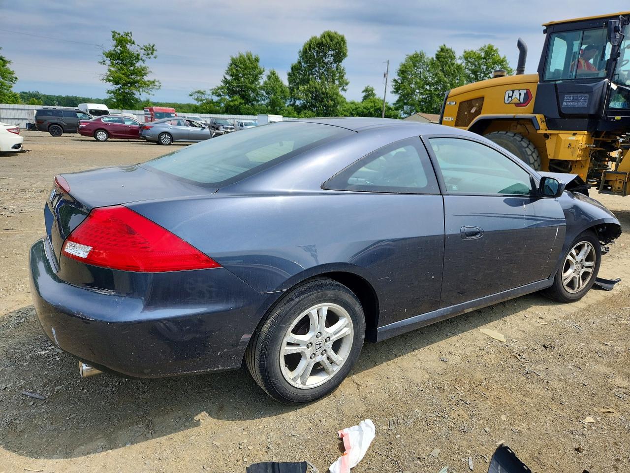 2007 Honda Accord Lx Gray vin: 1HGCM72327A004929