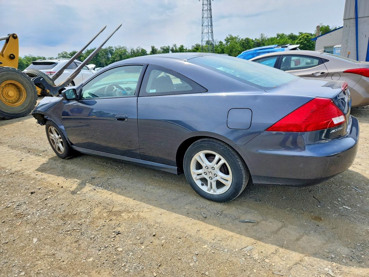 2007 Honda Accord Lx Gray vin: 1HGCM72327A004929