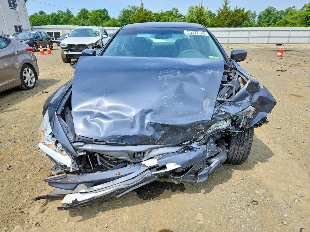 2007 Honda Accord Lx Gray vin: 1HGCM72327A004929