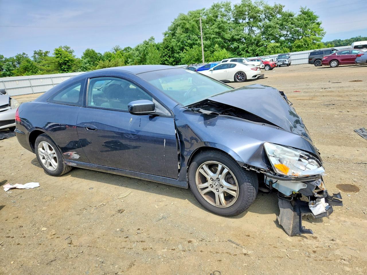 2007 Honda Accord Lx Gray vin: 1HGCM72327A004929