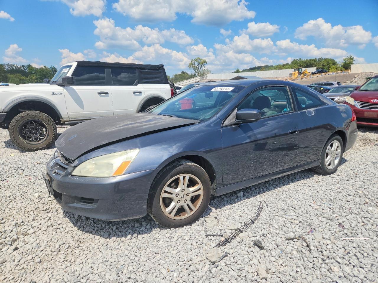 2007 Honda Accord Lx Gray vin: 1HGCM72337A012120