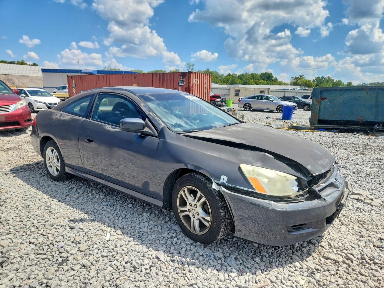 2007 Honda Accord Lx Серый vin: 1HGCM72337A012120