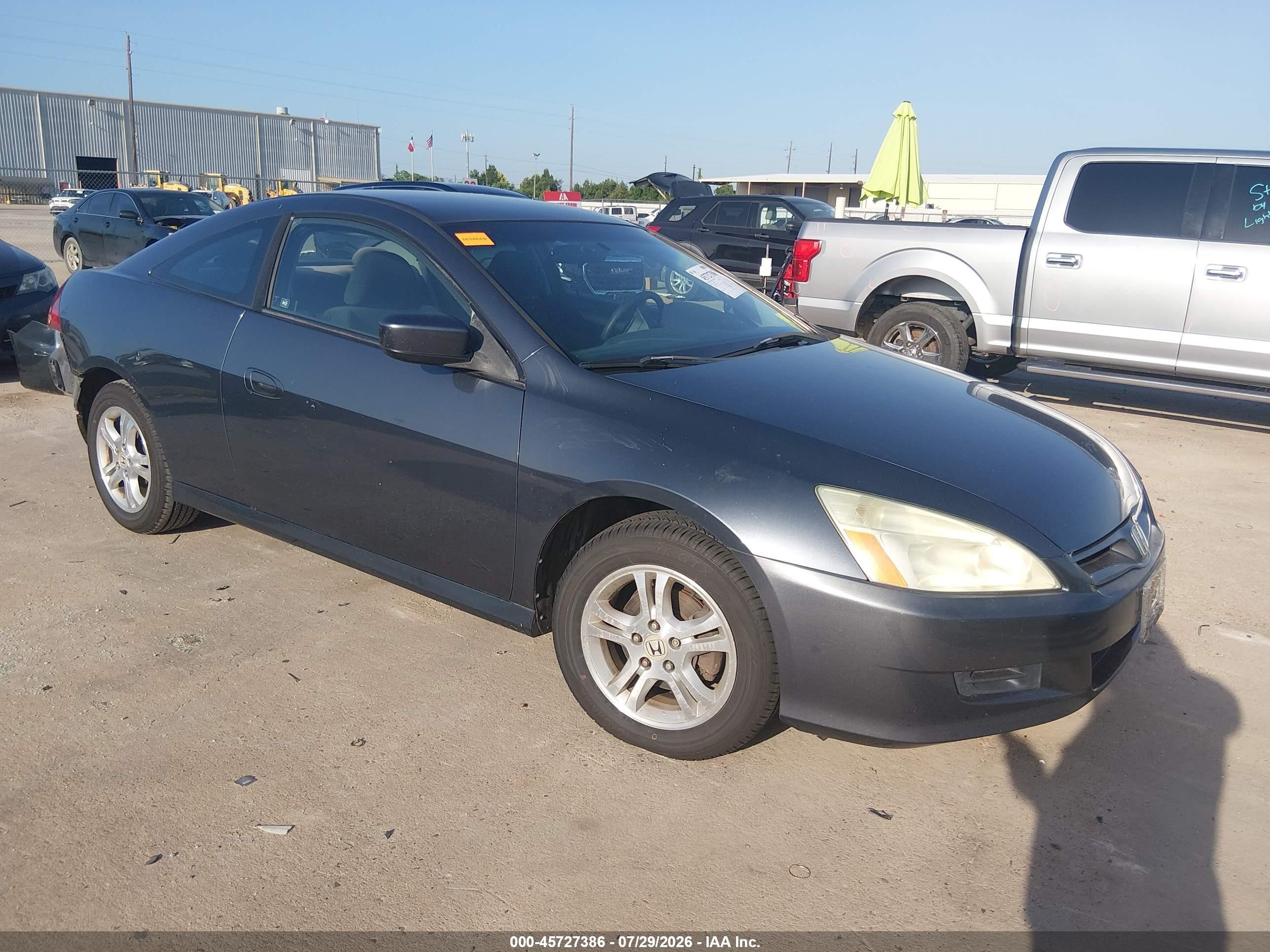2007 Honda Accord 2.4 Lx Gray vin: 1HGCM72337A021190